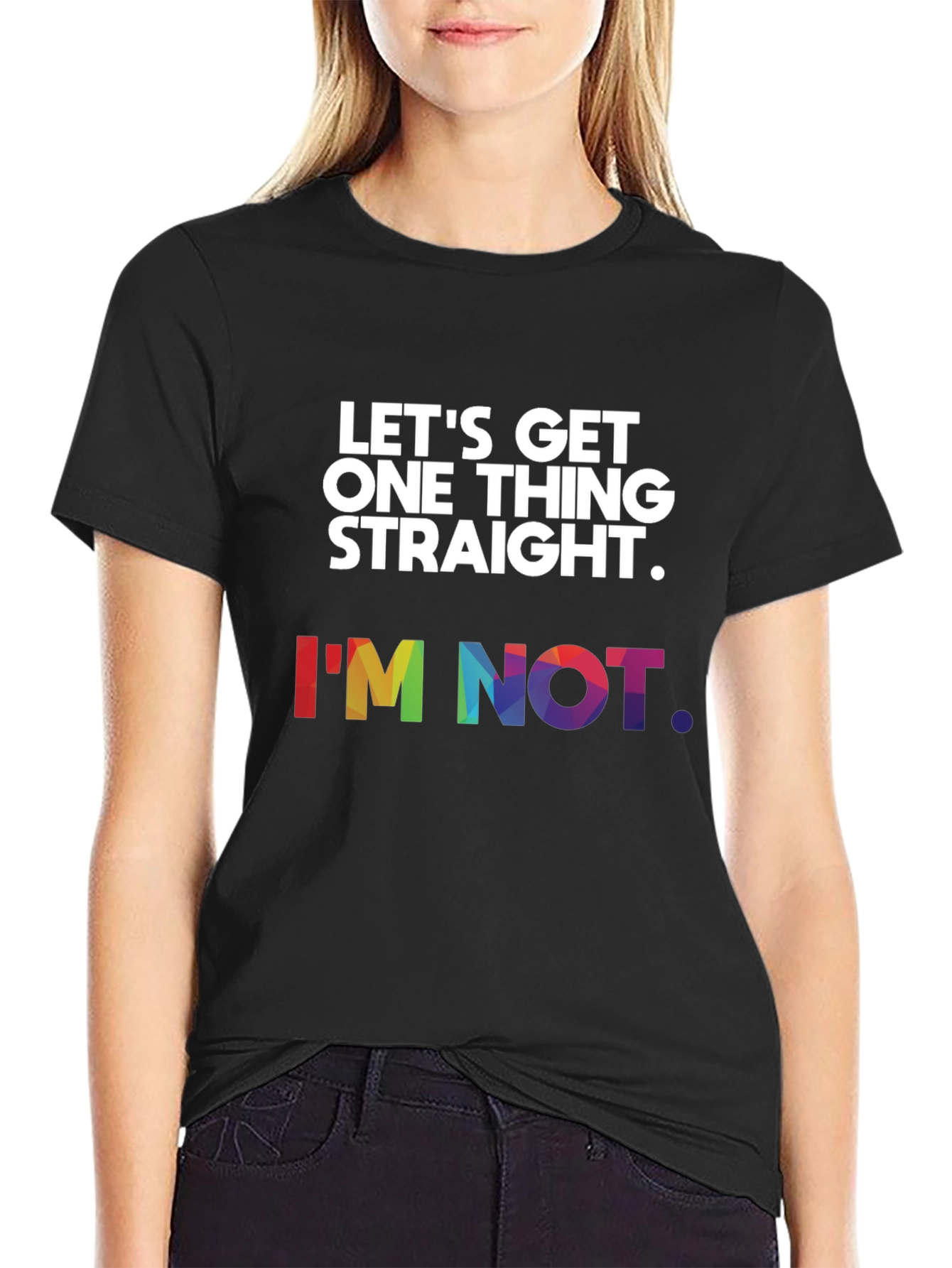 LGBT Pride T-Shirt: Lets Get One Thing Straight