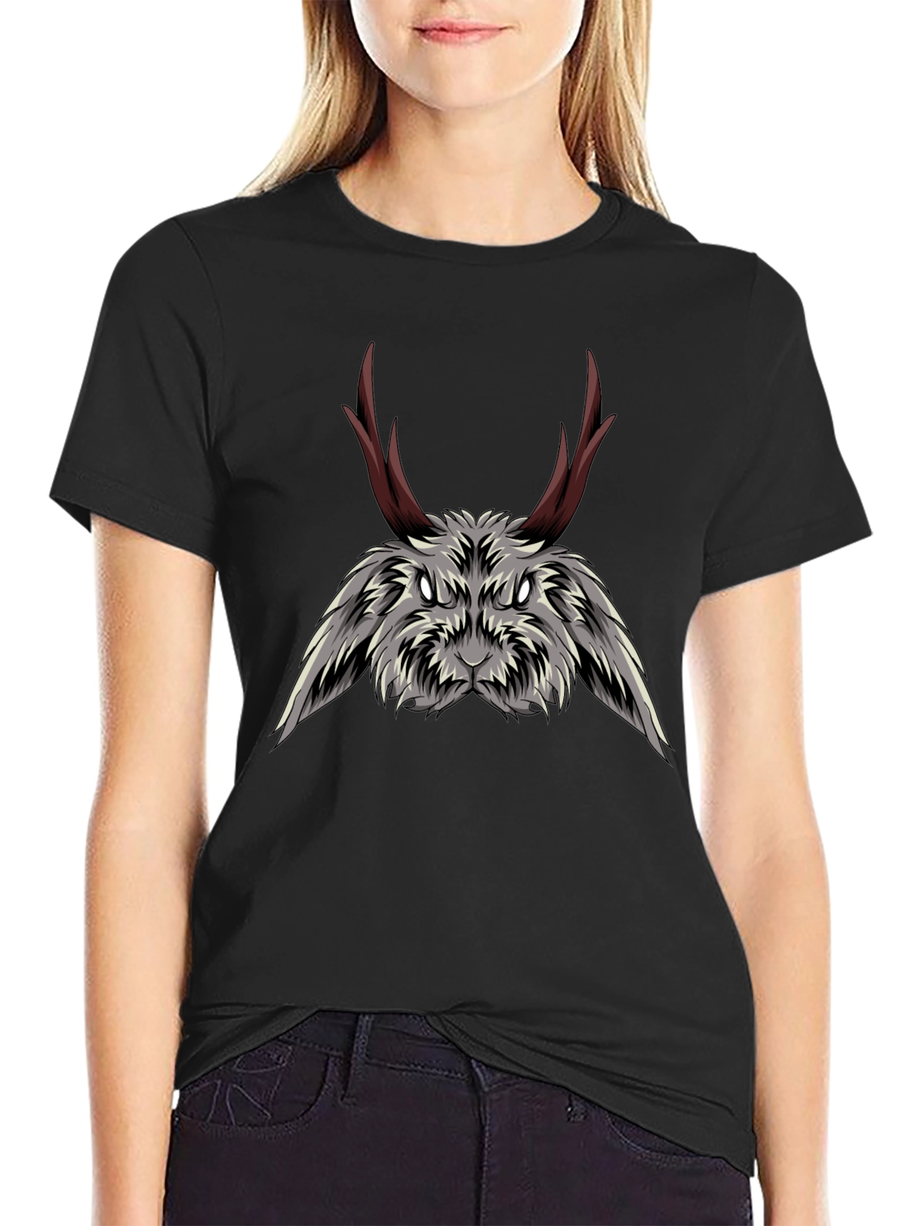 Jackalope Graphic Tee - Mens Black T-Shirt