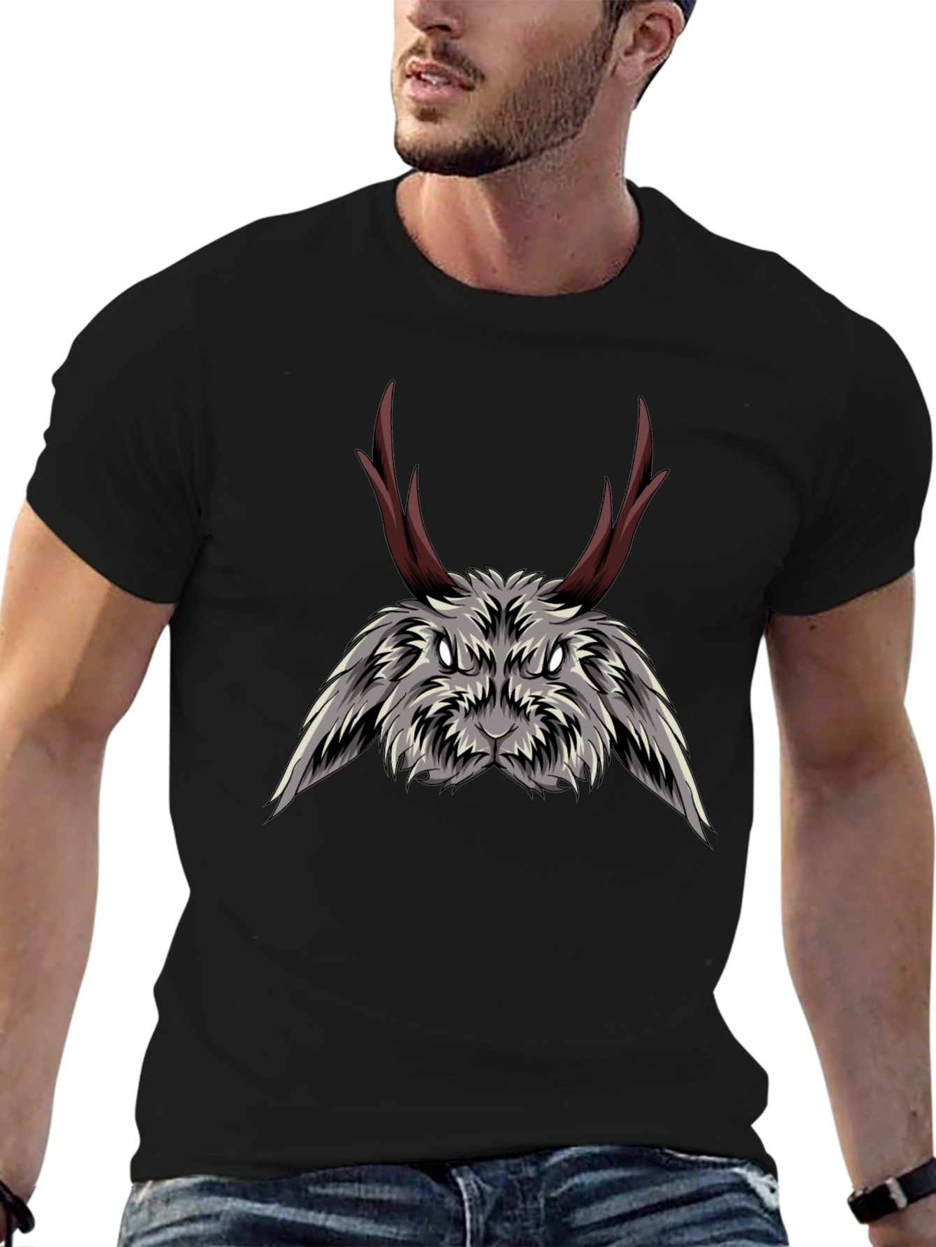 Jackalope Graphic Tee - Mens Black T-Shirt