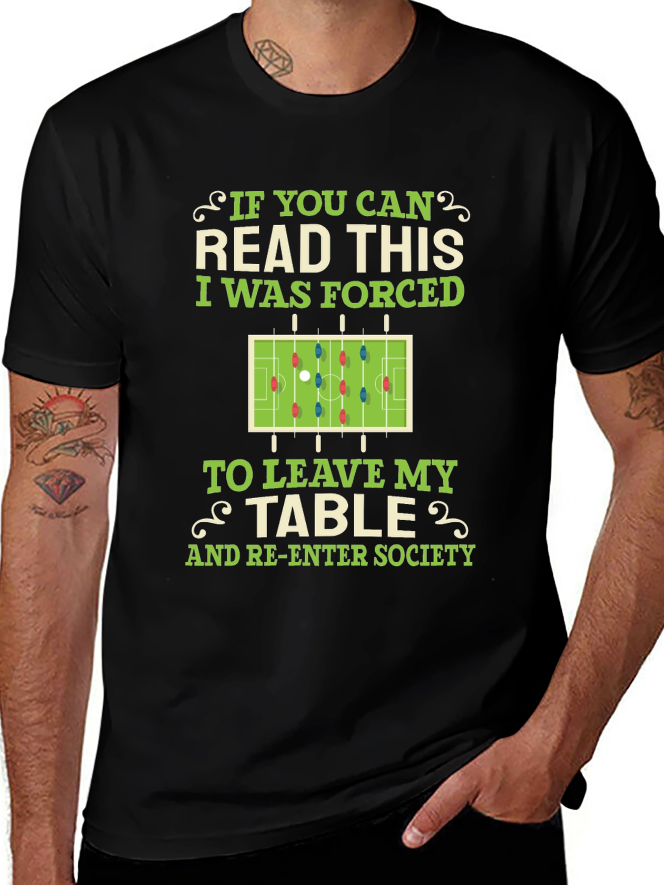 Funny Foosball Table Player T-Shirt