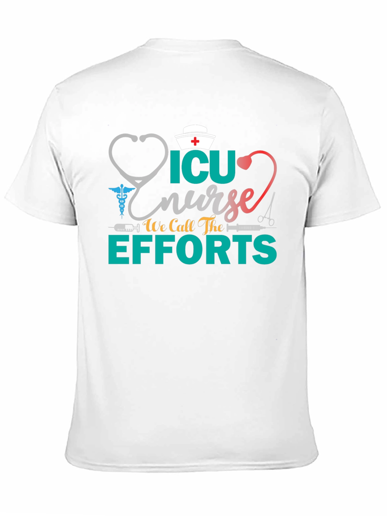 ICU Nurse Efforts Graphic Tee - Black