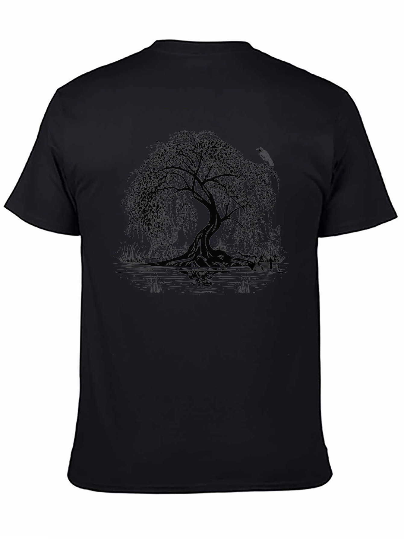 Willow Tree Graphic Tee - Black