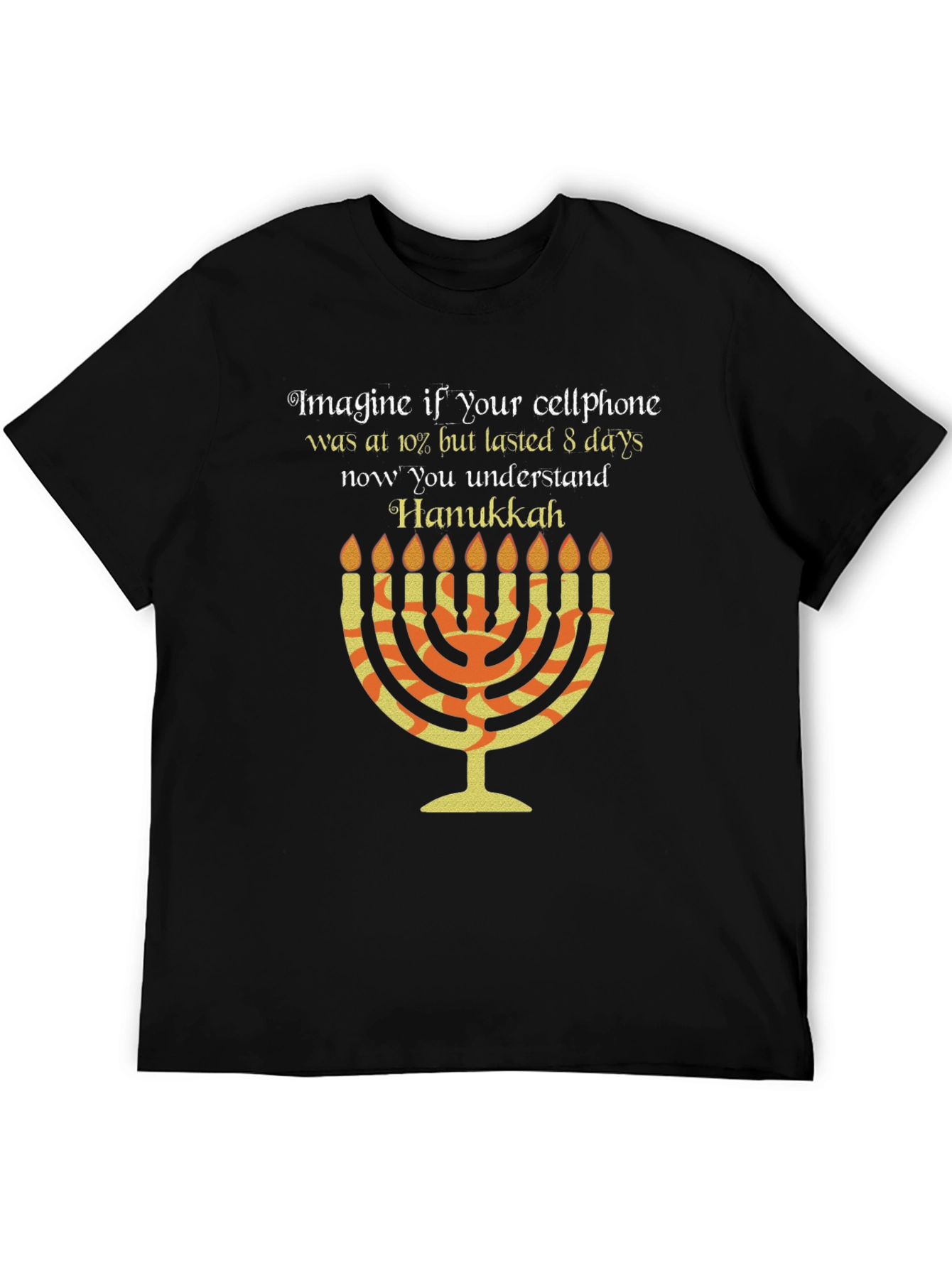 Hanukkah Cellphone T-Shirt: Festive Holiday Tee