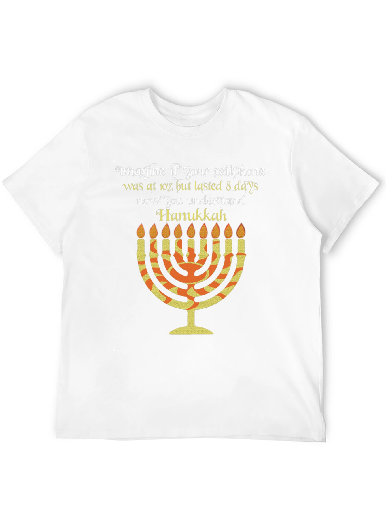 Hanukkah Cellphone T-Shirt: Festive Holiday Tee