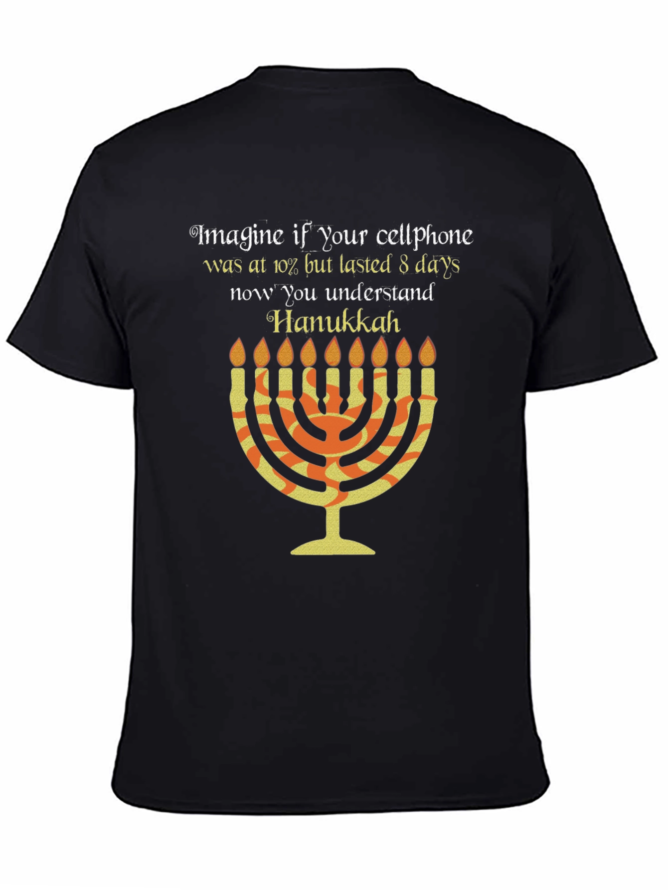 Hanukkah Cellphone T-Shirt: Festive Holiday Tee