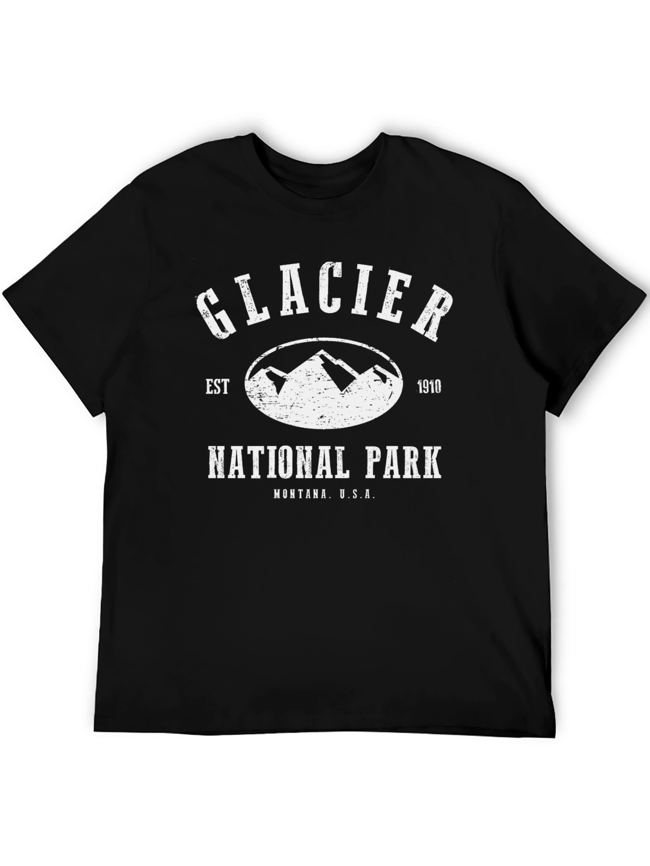 Glacier National Park T-Shirt - Retro Mountain Tee