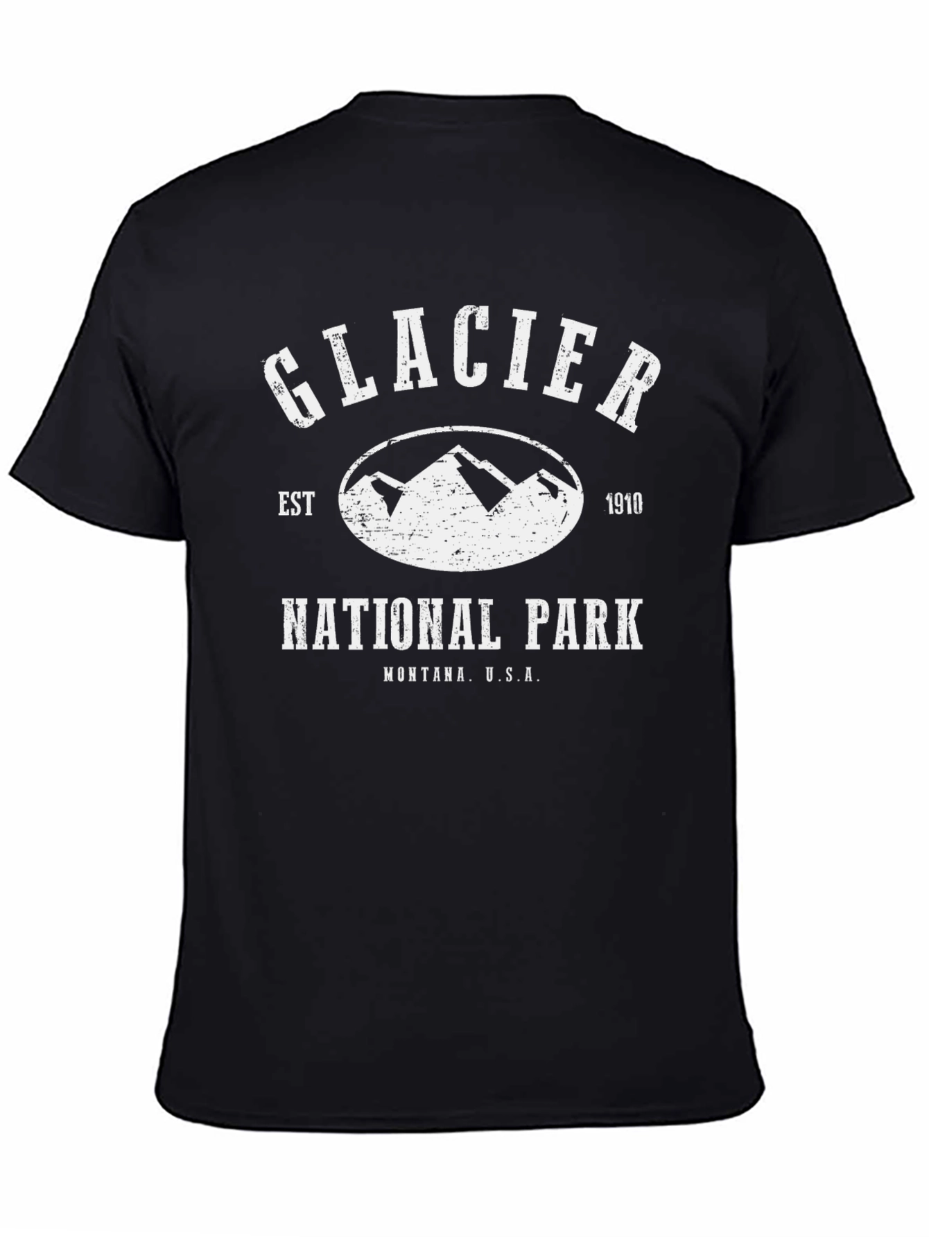 Glacier National Park T-Shirt - Retro Mountain Tee