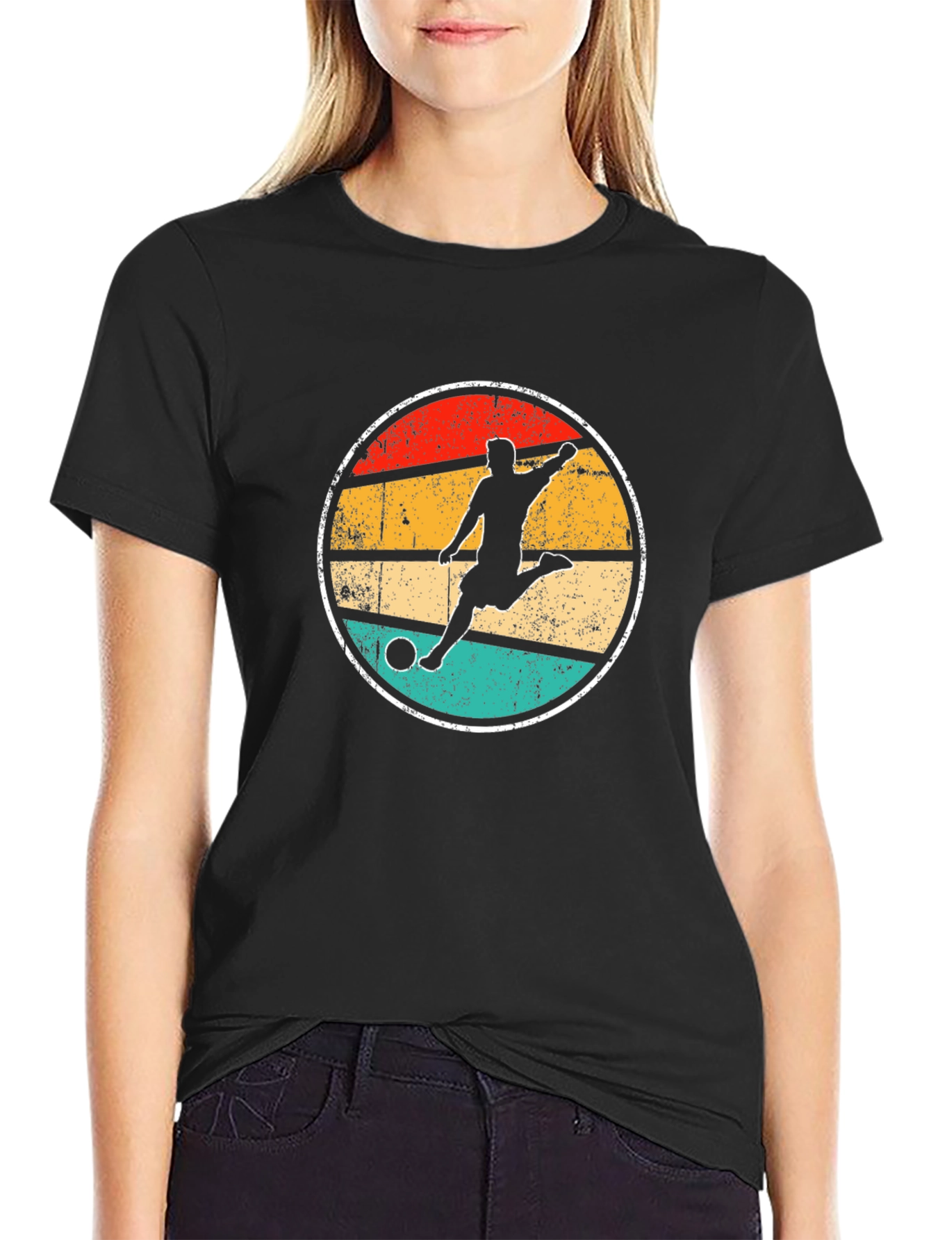 Retro Soccer Player Graphic Tee