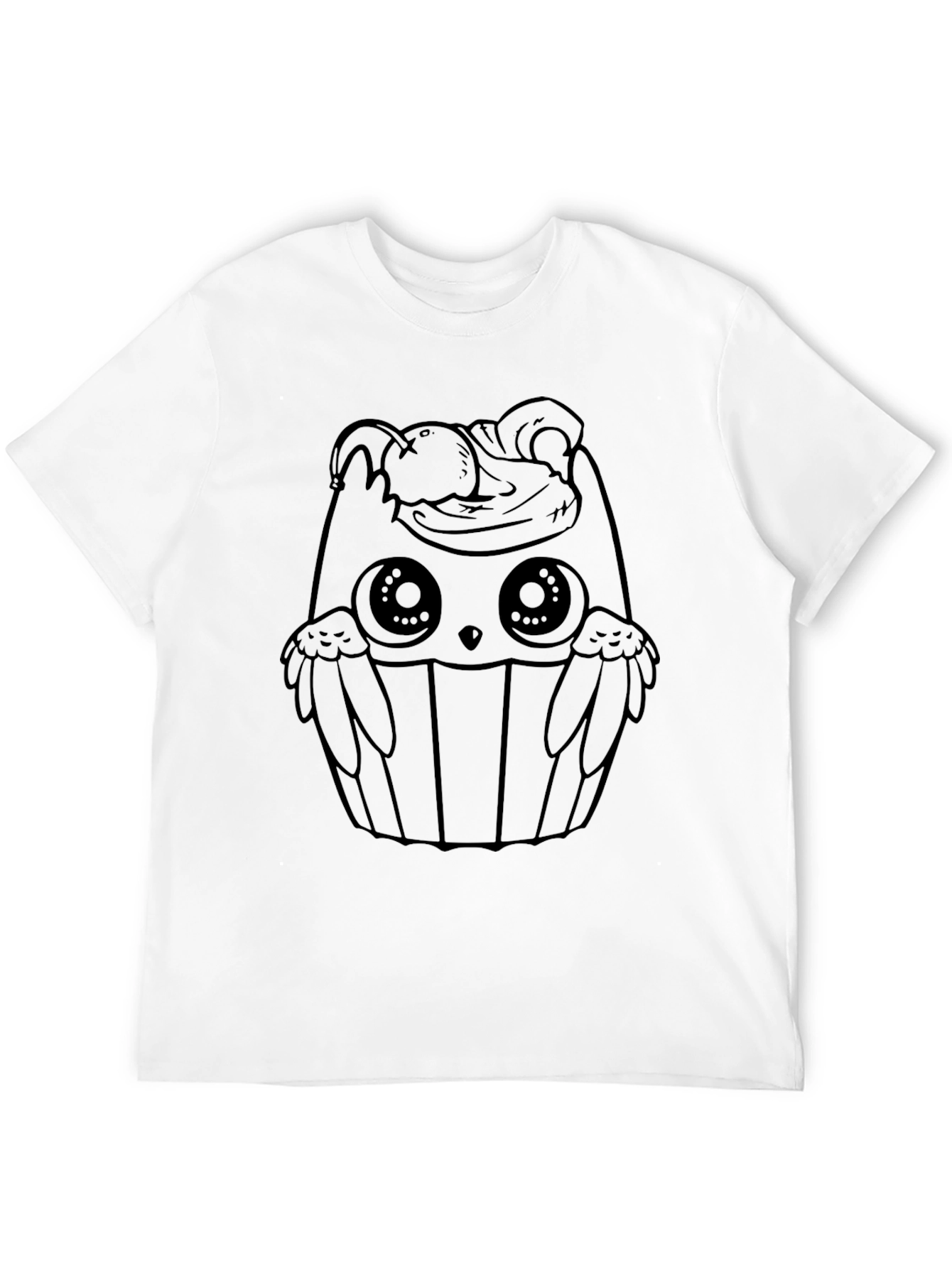 Cupcake Owl T-Shirt - Black Graphic Tee
