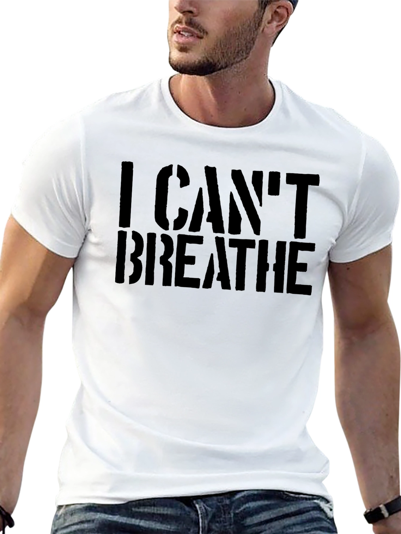 I Cant Breathe Black Graphic Tee