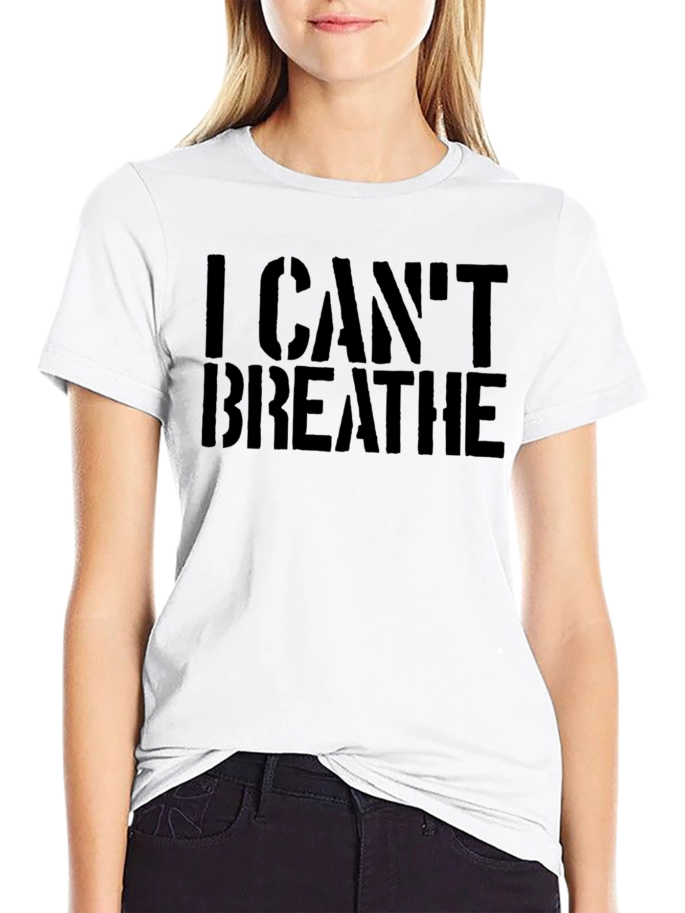 I Cant Breathe Black Graphic Tee