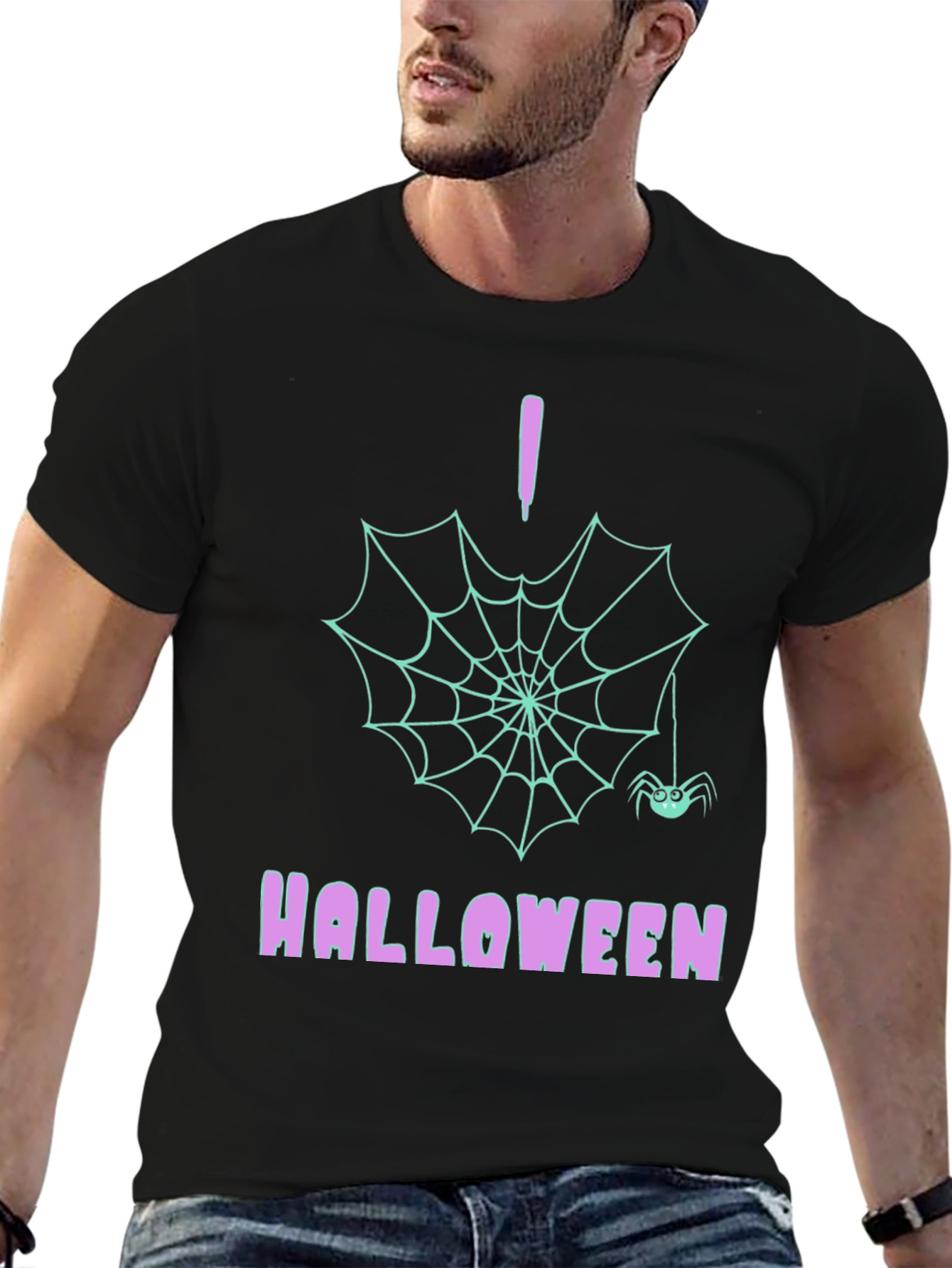 Halloween Spider Web T-Shirt