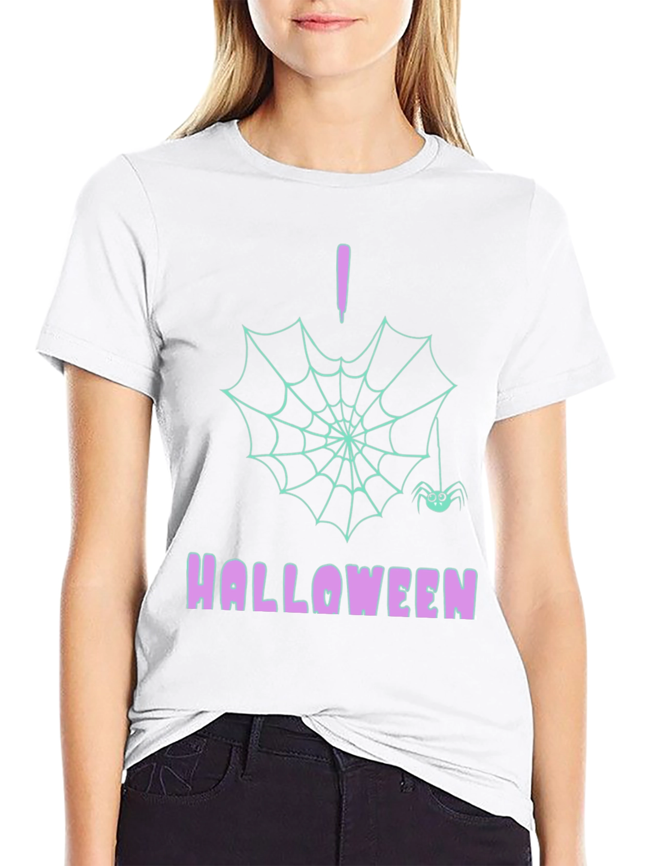 Halloween Spider Web T-Shirt