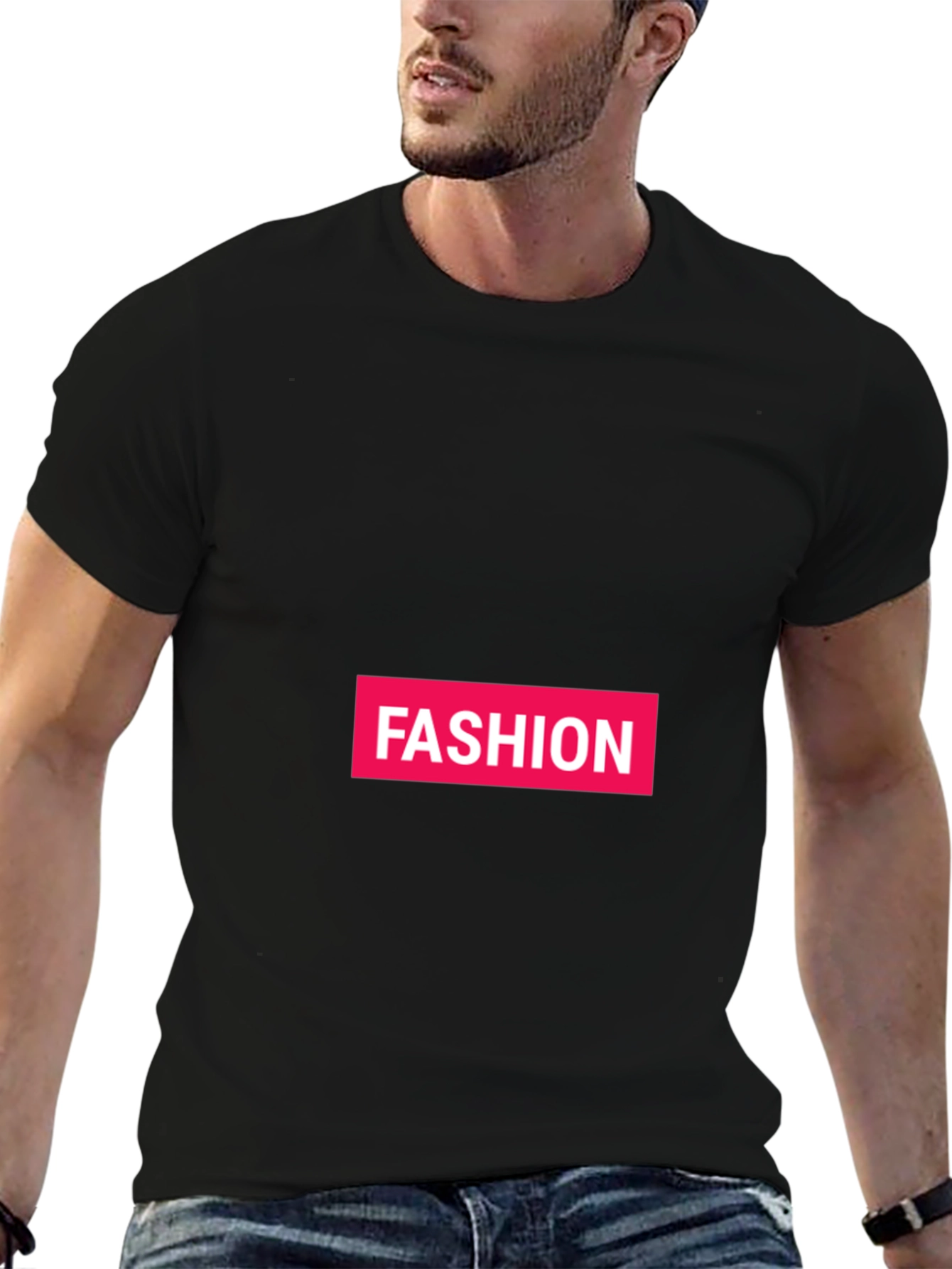 Mens Black Fashion Tee
