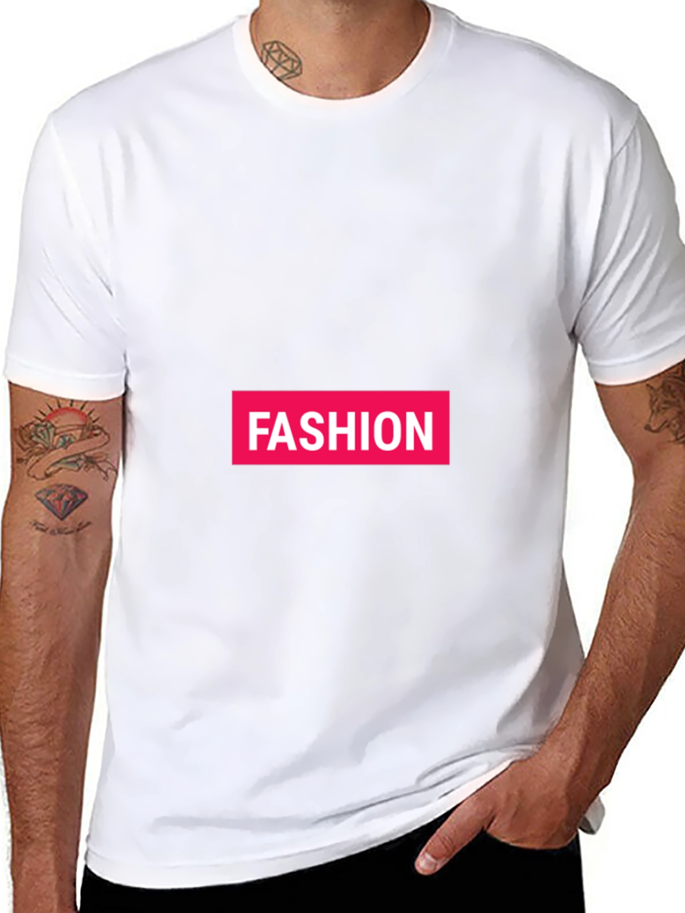 Mens Black Fashion Tee
