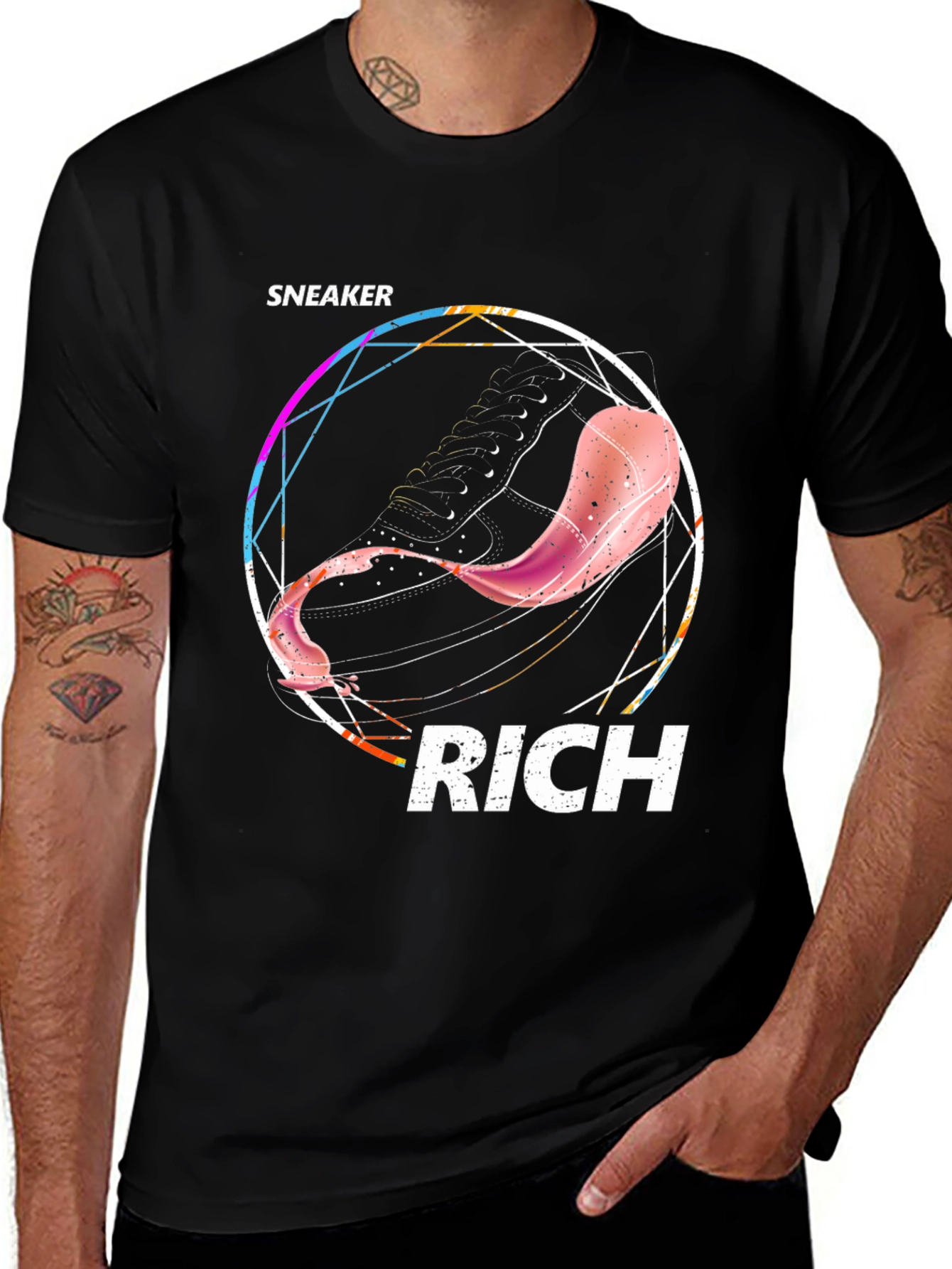 Sneaker Rich Graphic Tee - Trendy Streetwear Style
