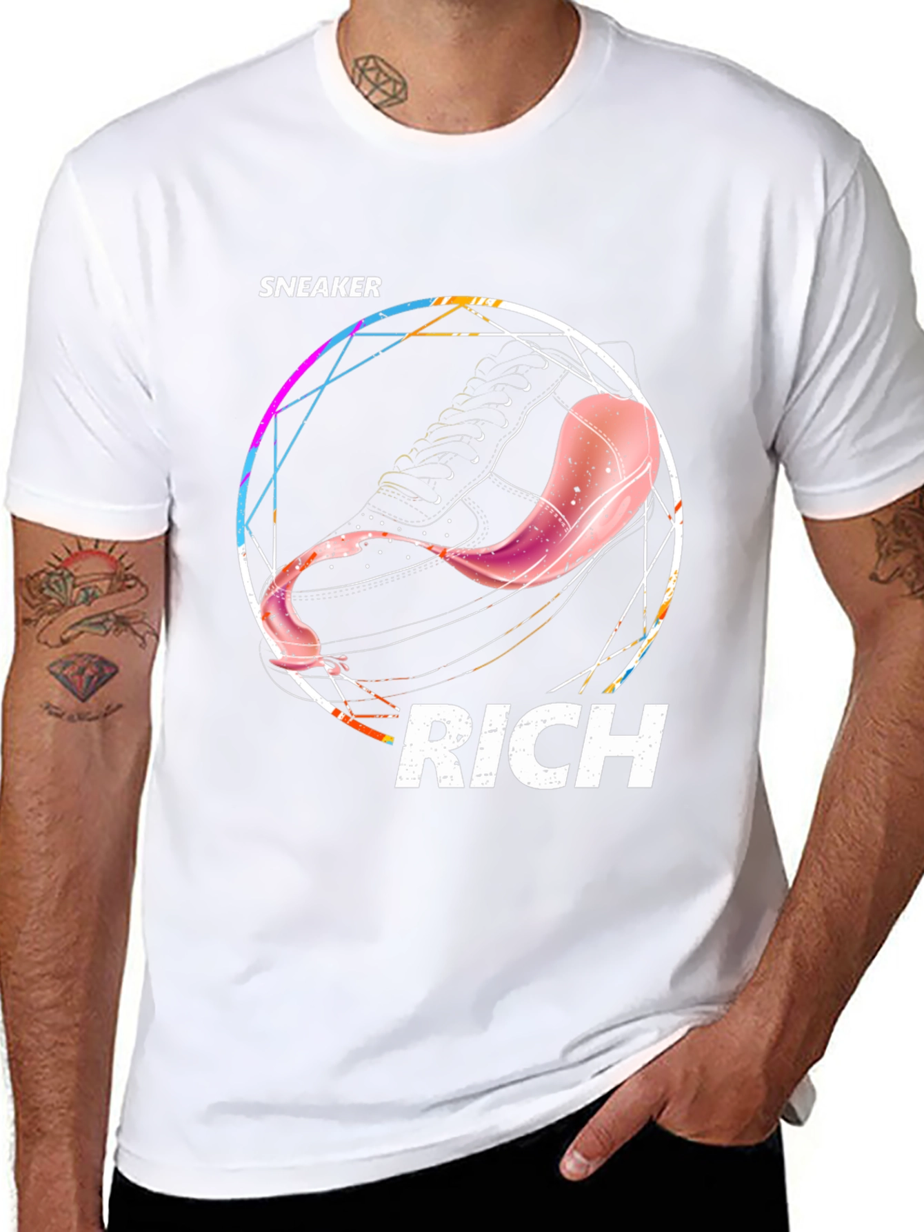 Sneaker Rich Graphic Tee - Trendy Streetwear Style