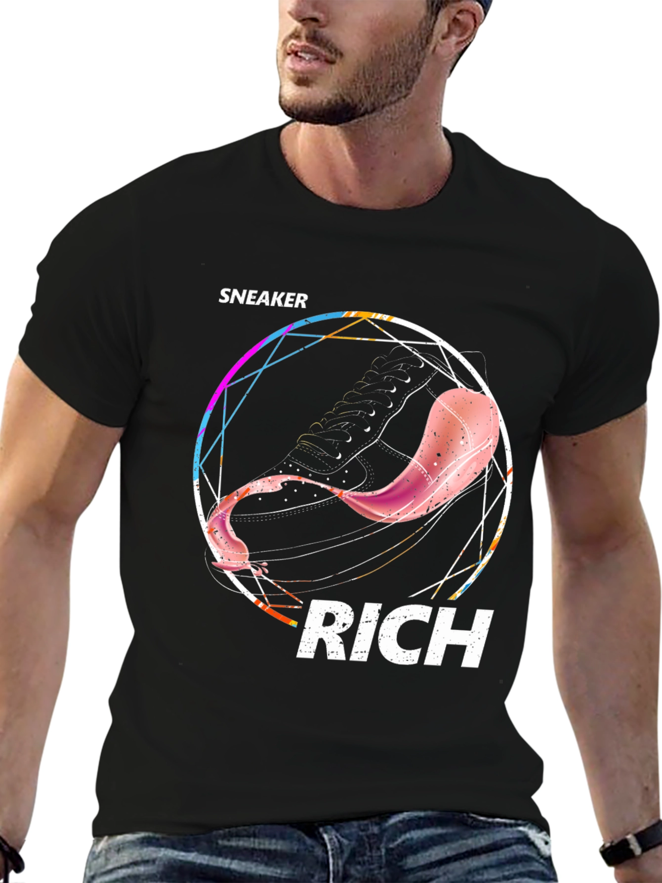 Sneaker Rich Graphic Tee - Trendy Streetwear Style