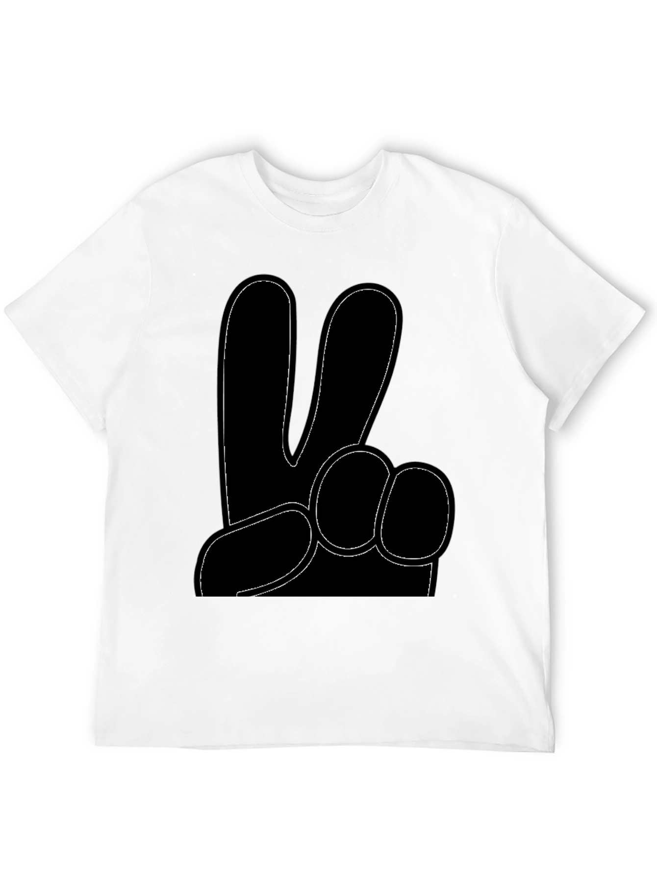 Peace Hand Gesture Graphic T-Shirt