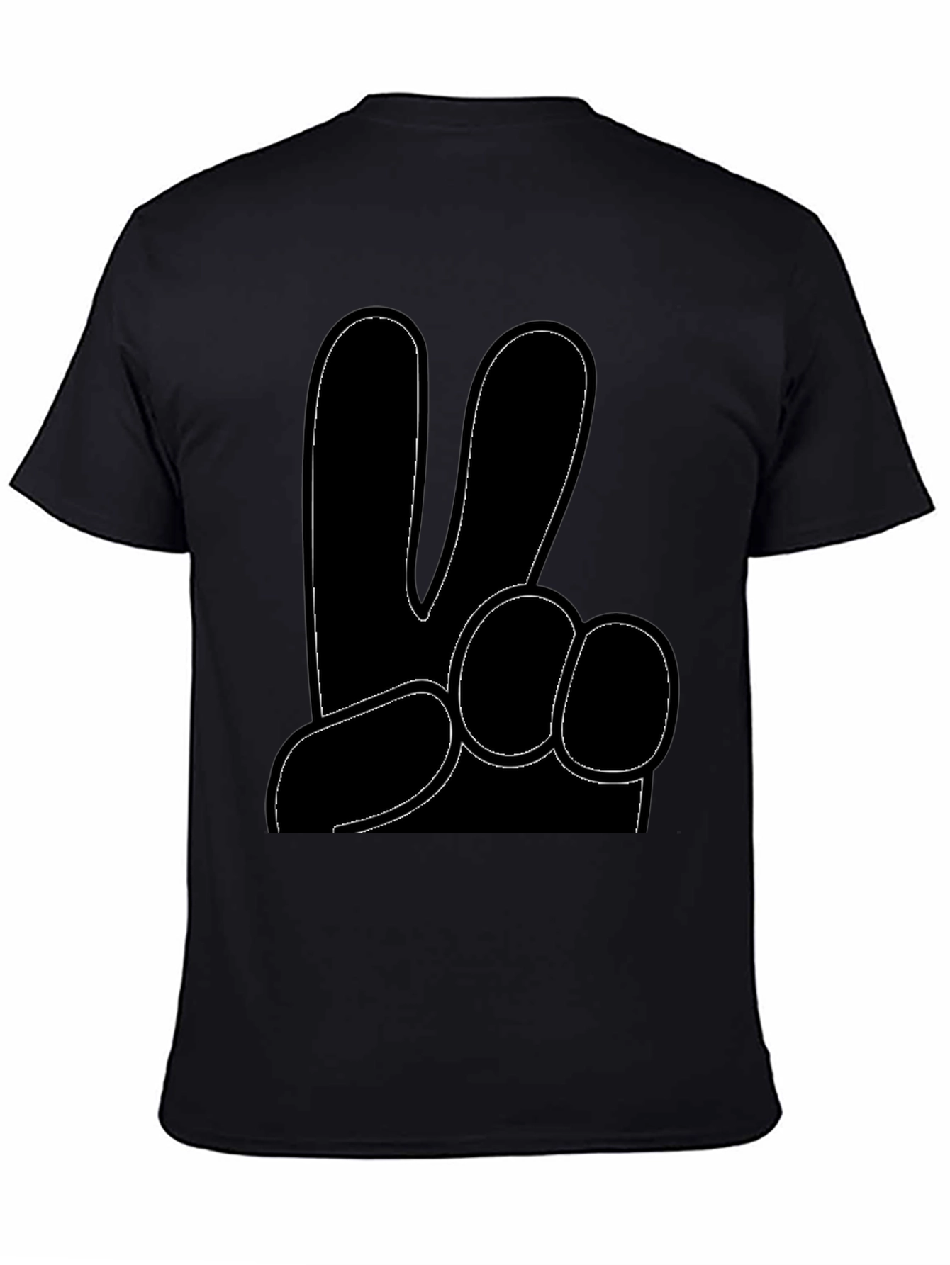 Peace Hand Gesture Graphic T-Shirt