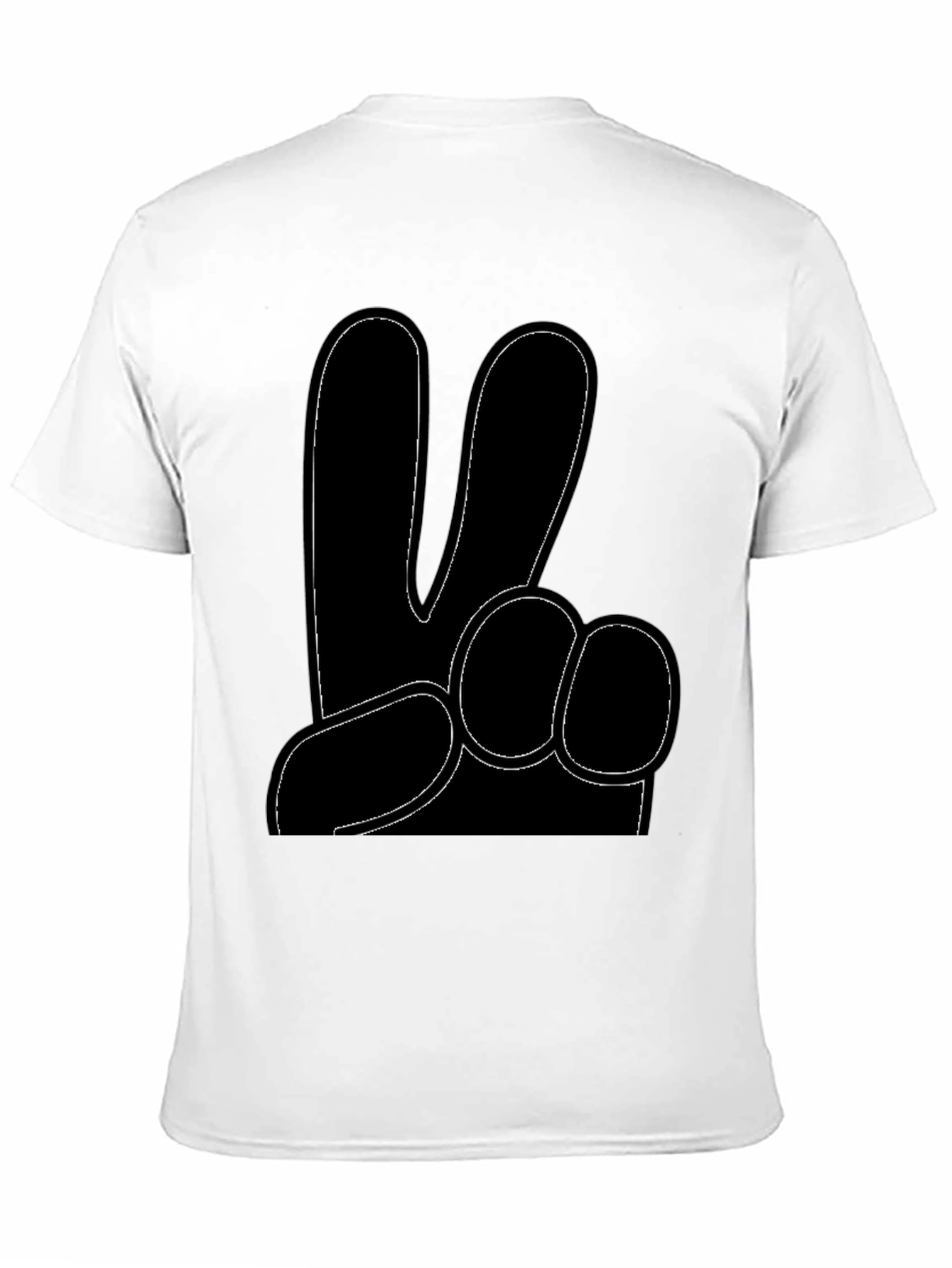 Peace Hand Gesture Graphic T-Shirt