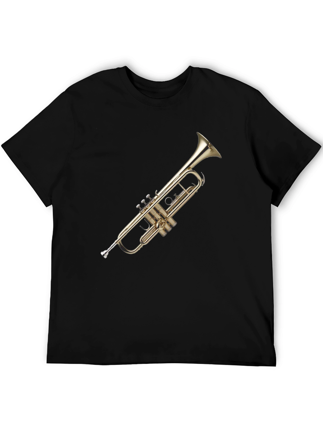 Trumpet Graphic Tee - Black Cotton Blend