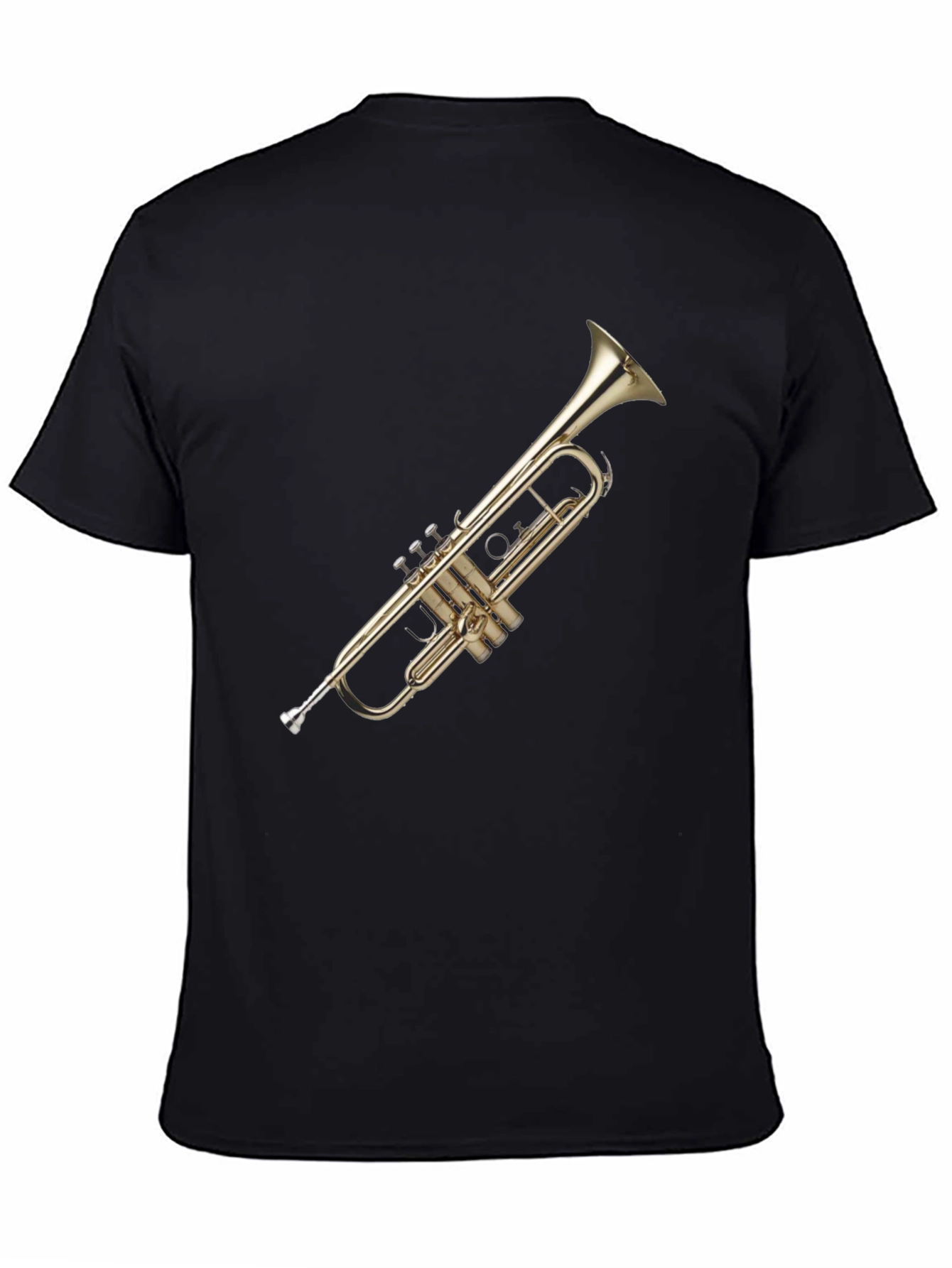 Trumpet Graphic Tee - Black Cotton Blend