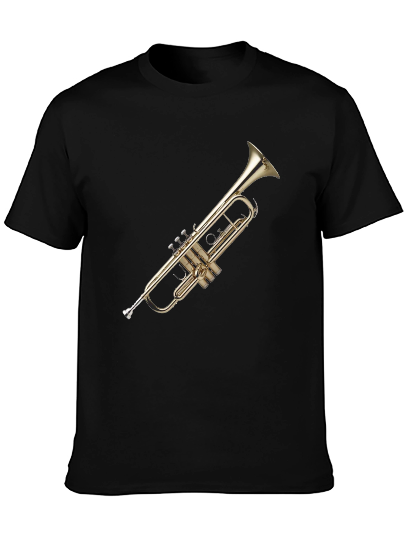Trumpet Graphic Tee - Black Cotton Blend
