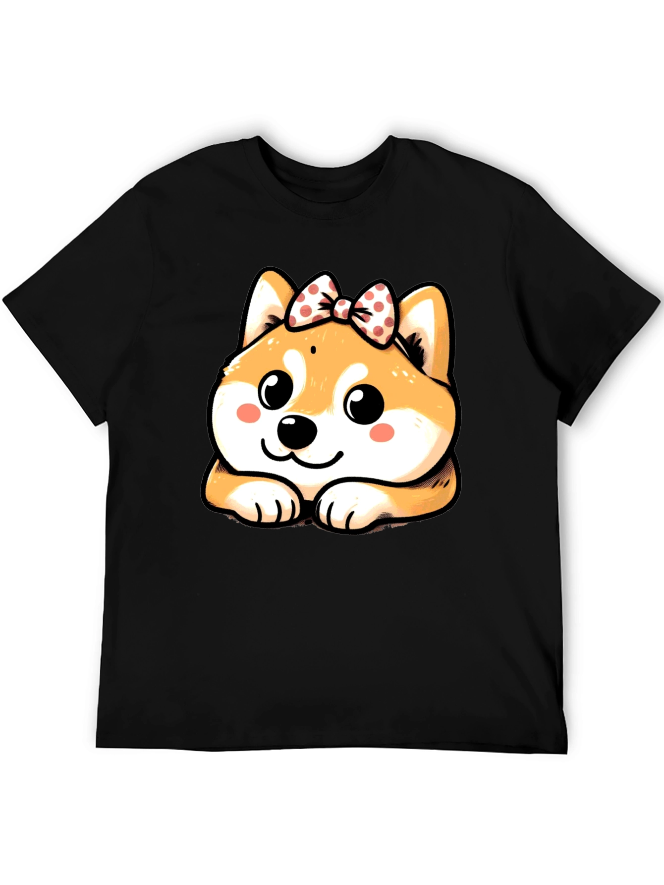 Cute Shiba Inu Bow T-Shirt