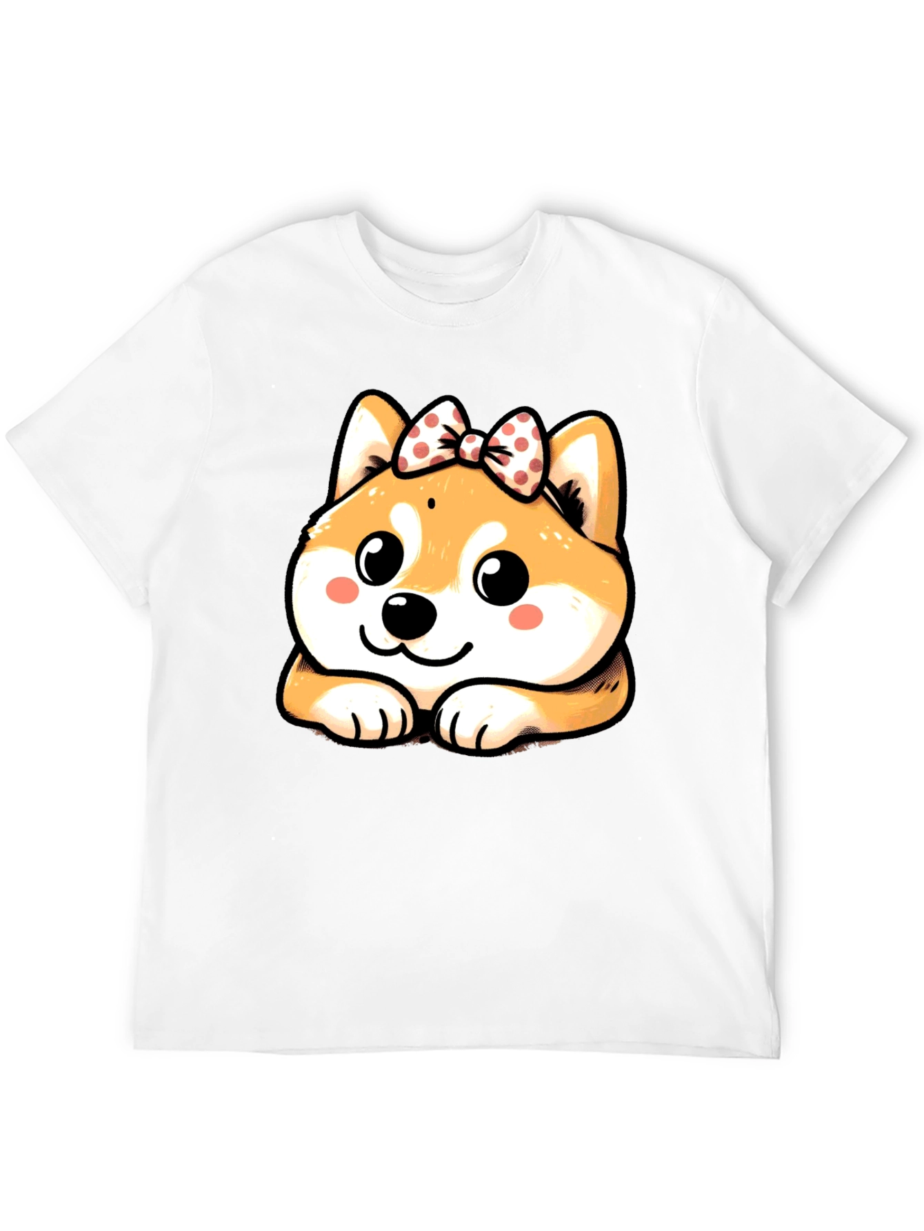 Cute Shiba Inu Bow T-Shirt