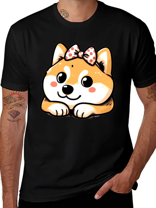 Cute Shiba Inu Bow T-Shirt