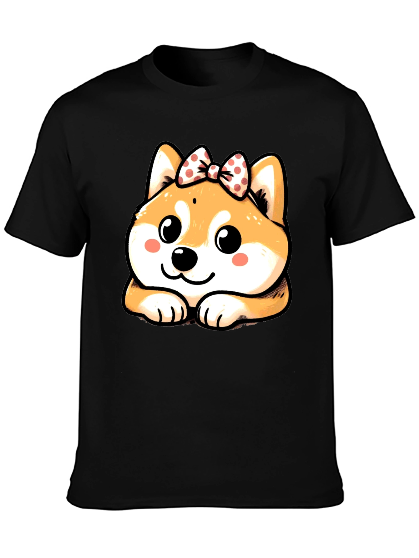 Cute Shiba Inu Bow T-Shirt