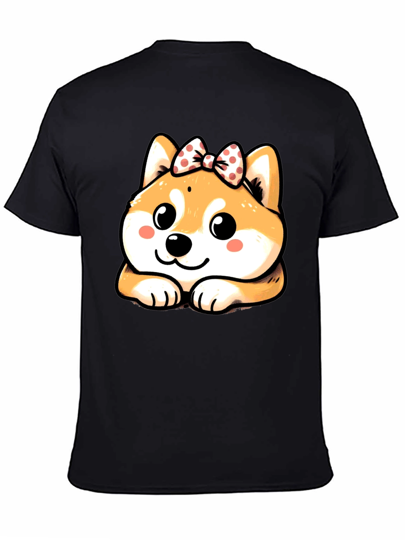 Cute Shiba Inu Bow T-Shirt