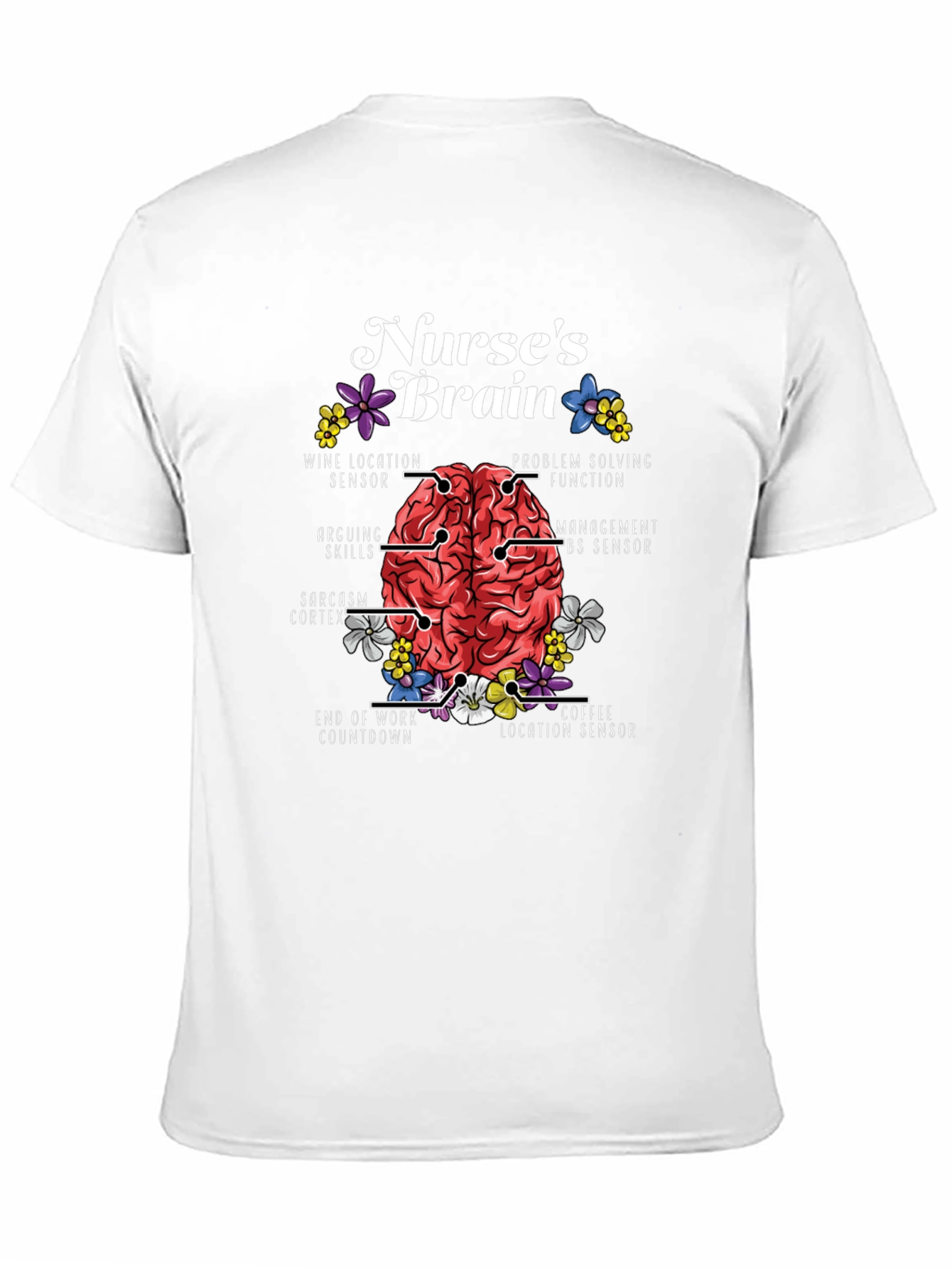 Nurses Brain T-Shirt - Funny Anatomy Tee