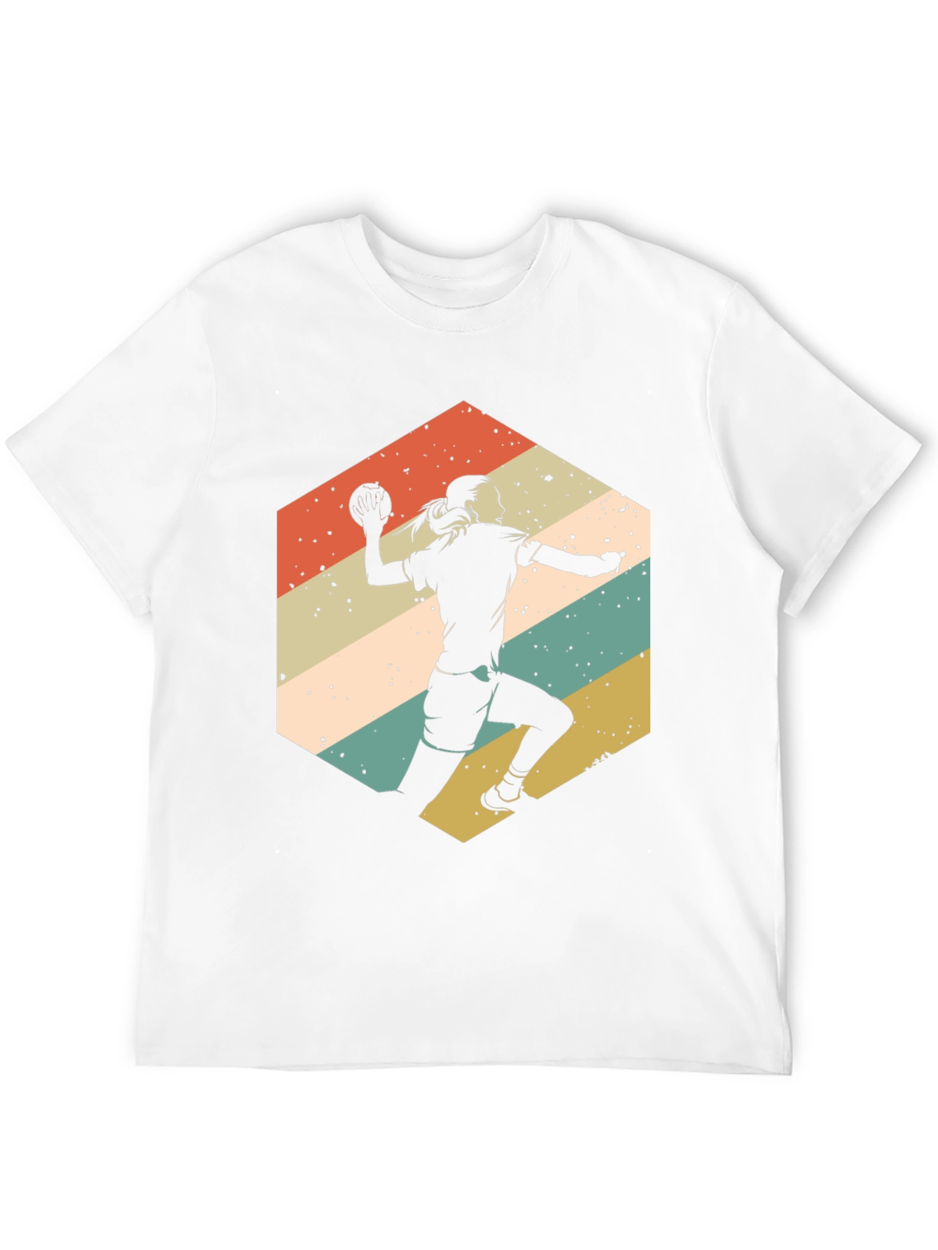 Handball Player Retro Graphic Tee