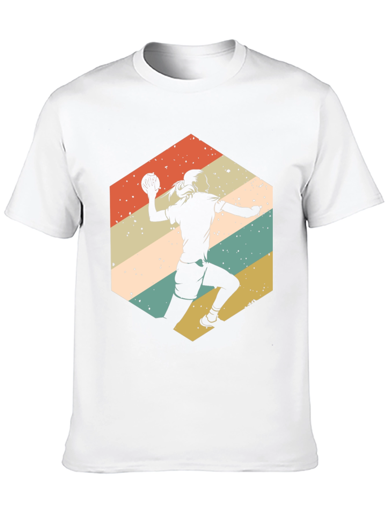 Handball Player Retro Graphic Tee