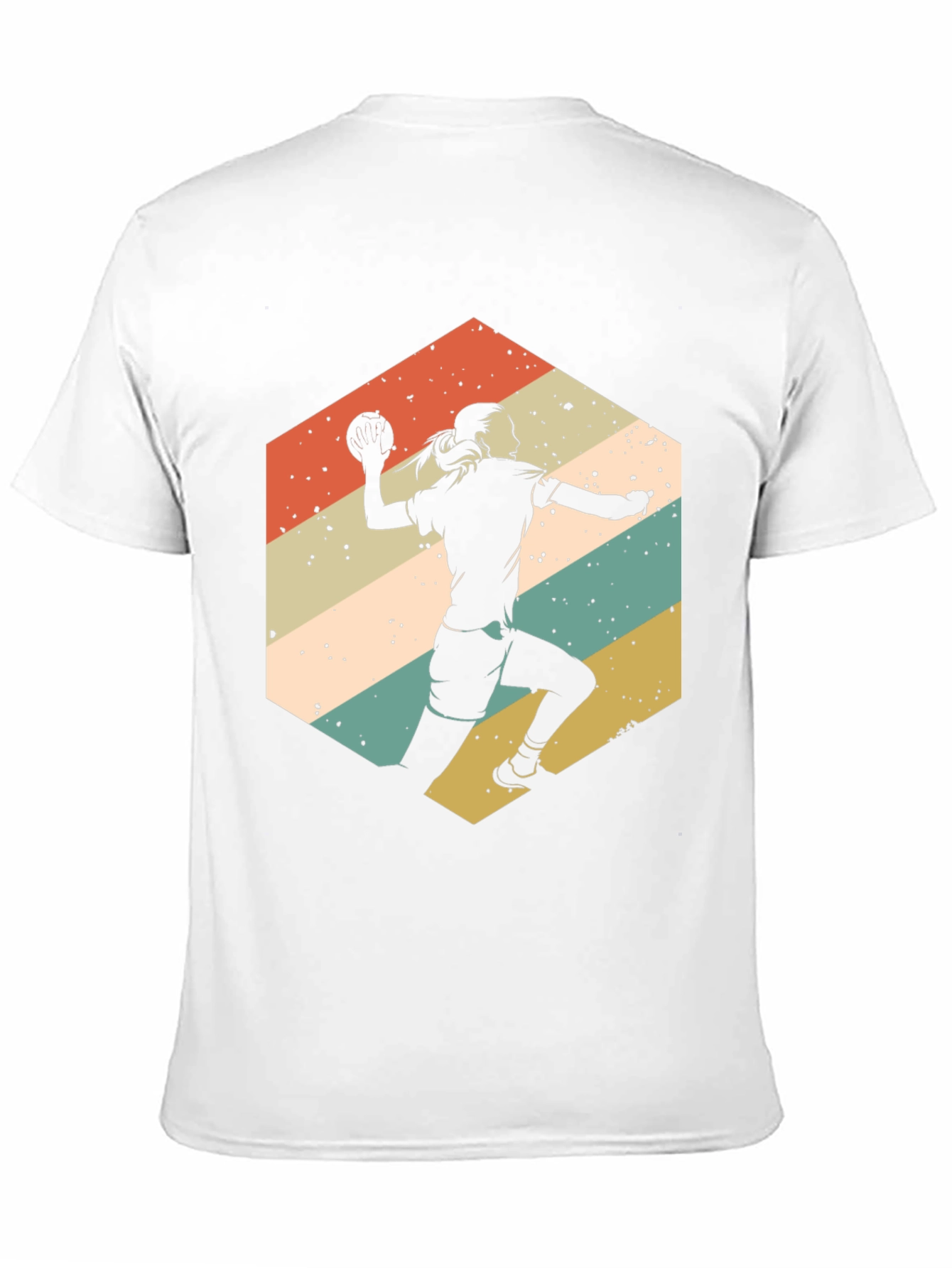 Handball Player Retro Graphic Tee