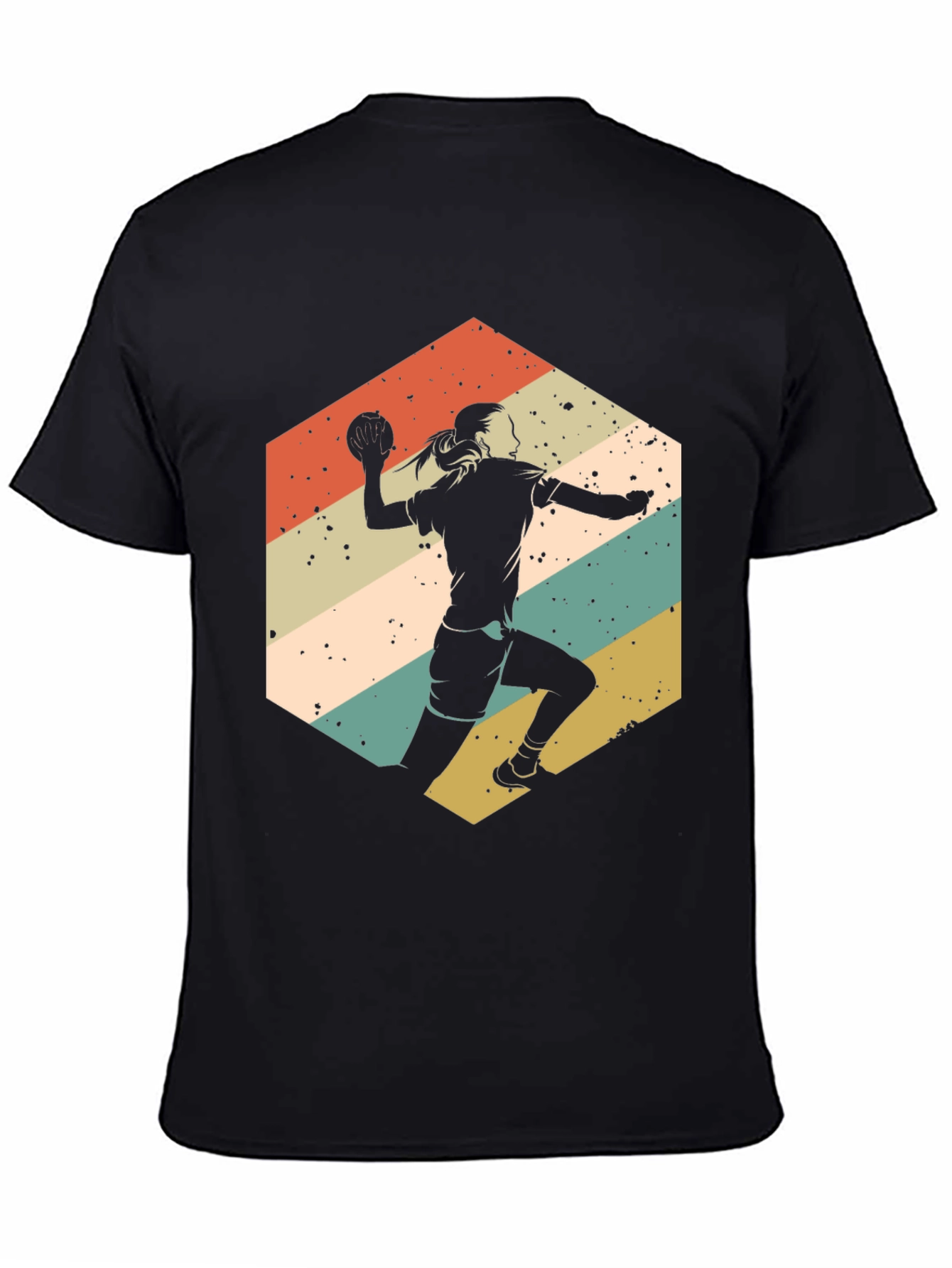 Handball Player Retro Graphic Tee