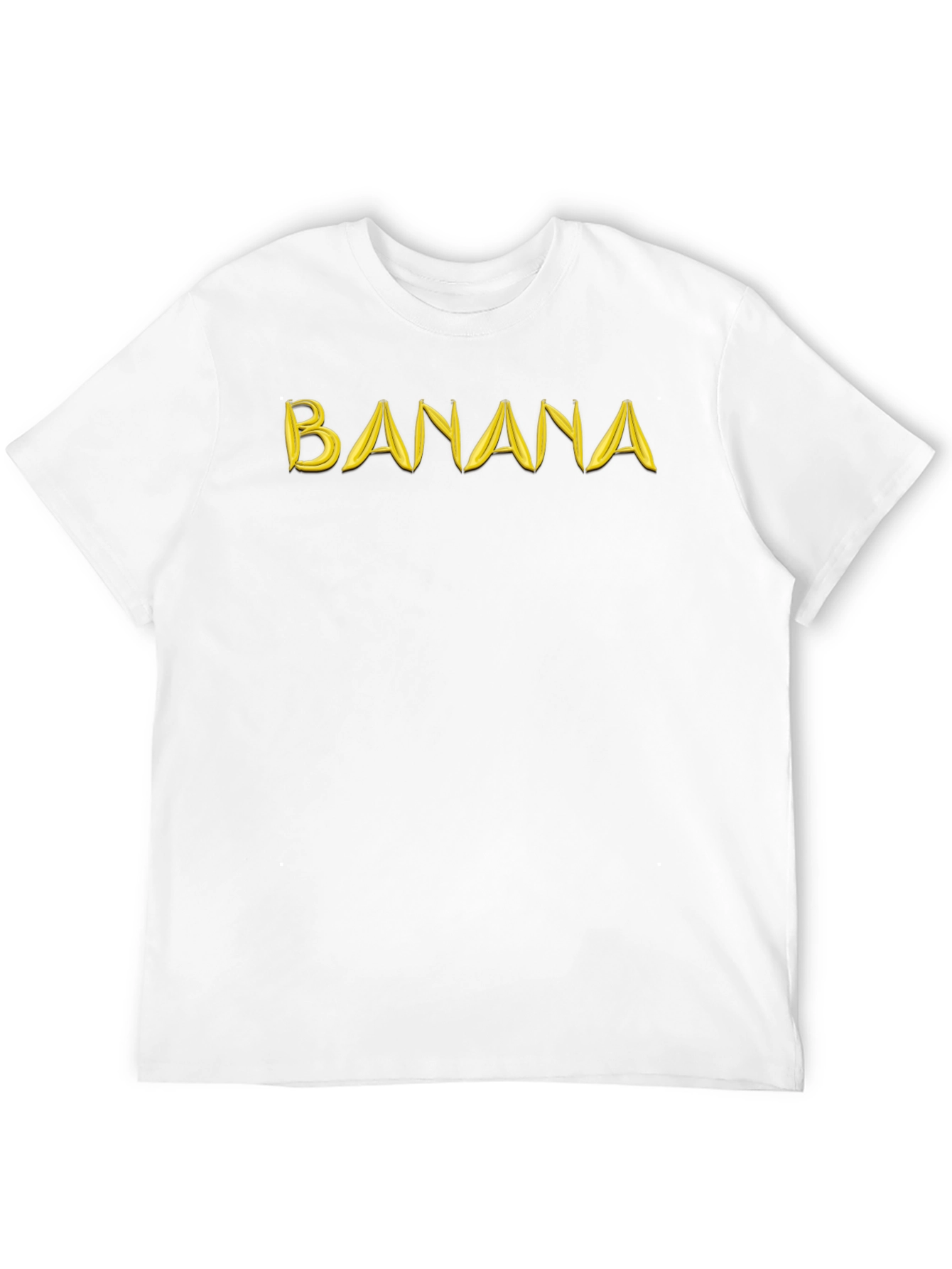 Banana Fruit Graphic T-Shirt - Black Cotton Tee
