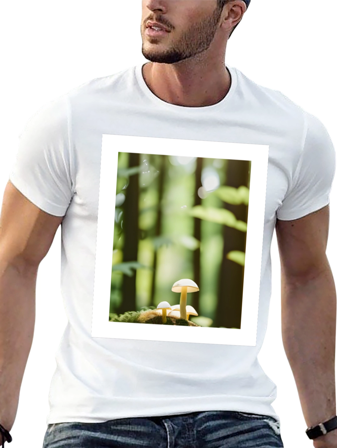 Mushroom Forest Graphic Tee - Nature Lovers T-Shirt