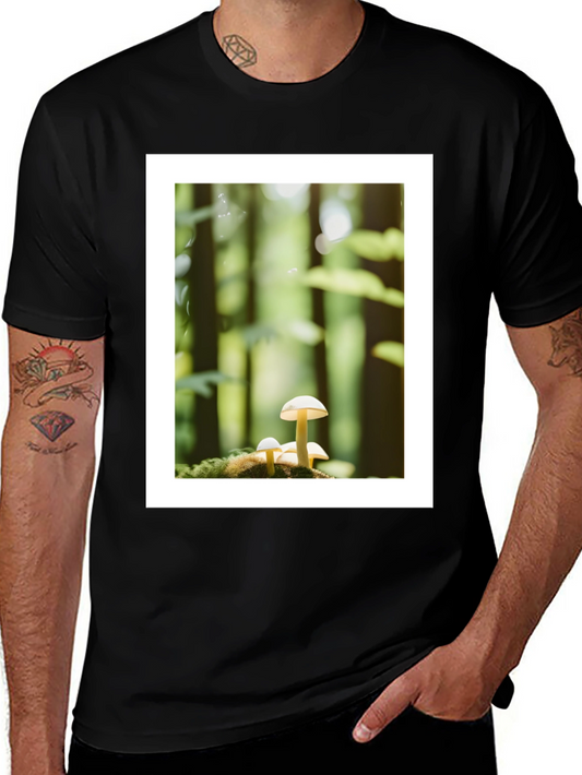 Mushroom Forest Graphic Tee - Nature Lovers T-Shirt