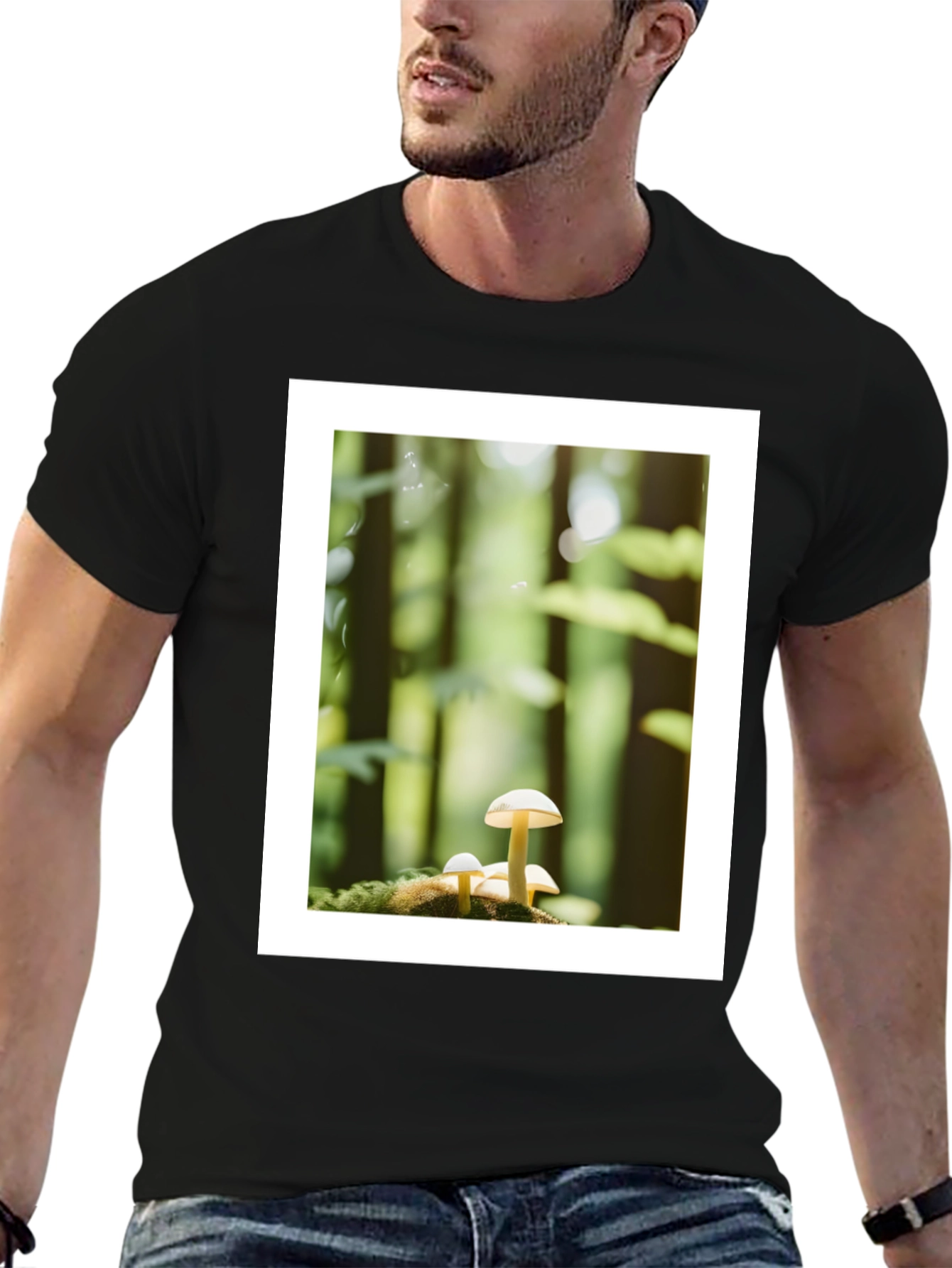 Mushroom Forest Graphic Tee - Nature Lovers T-Shirt