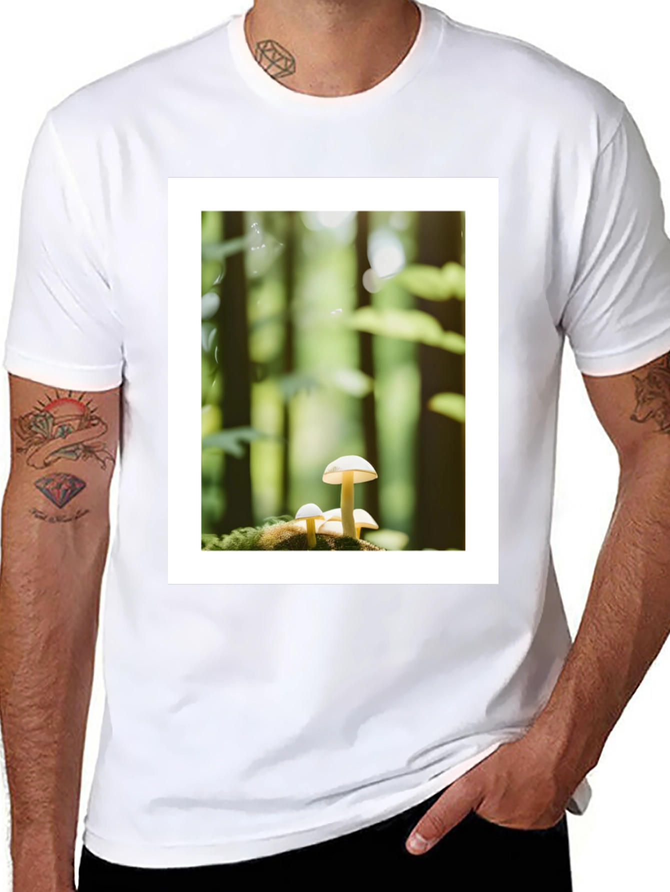 Mushroom Forest Graphic Tee - Nature Lovers T-Shirt