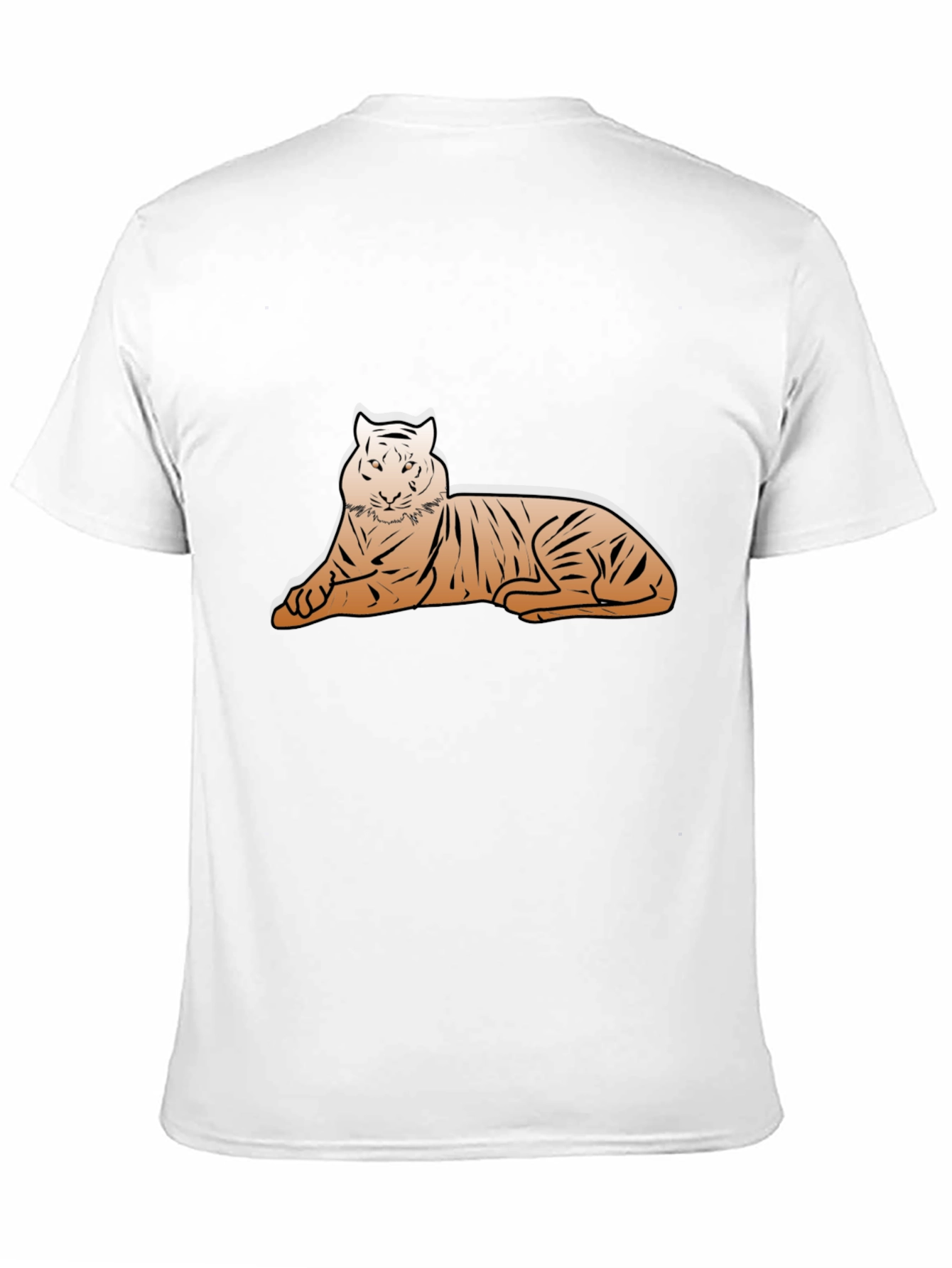 Tiger Graphic Tee - Black Cotton Casual Shirt