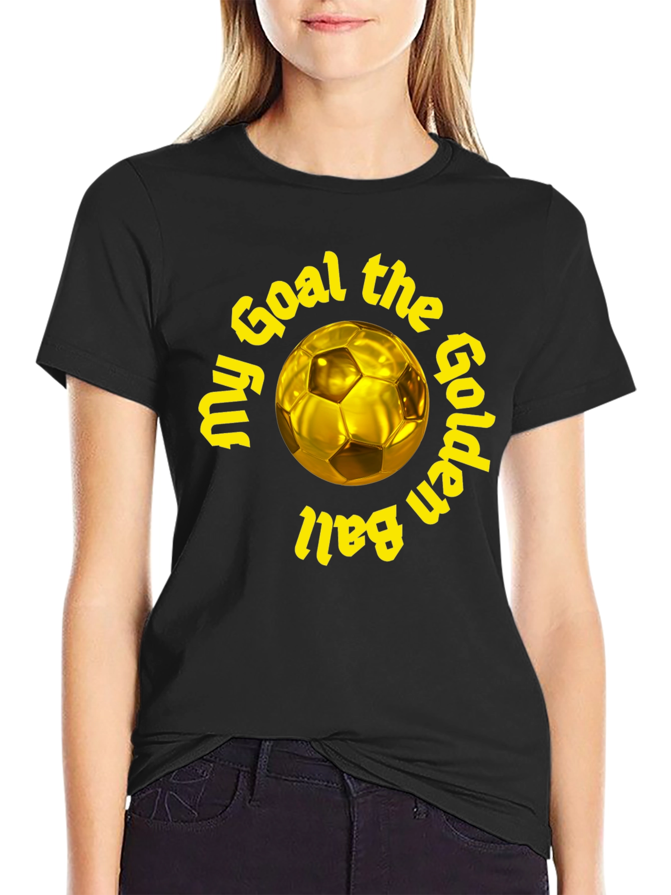 Golden Ball Soccer T-Shirt - My Goal