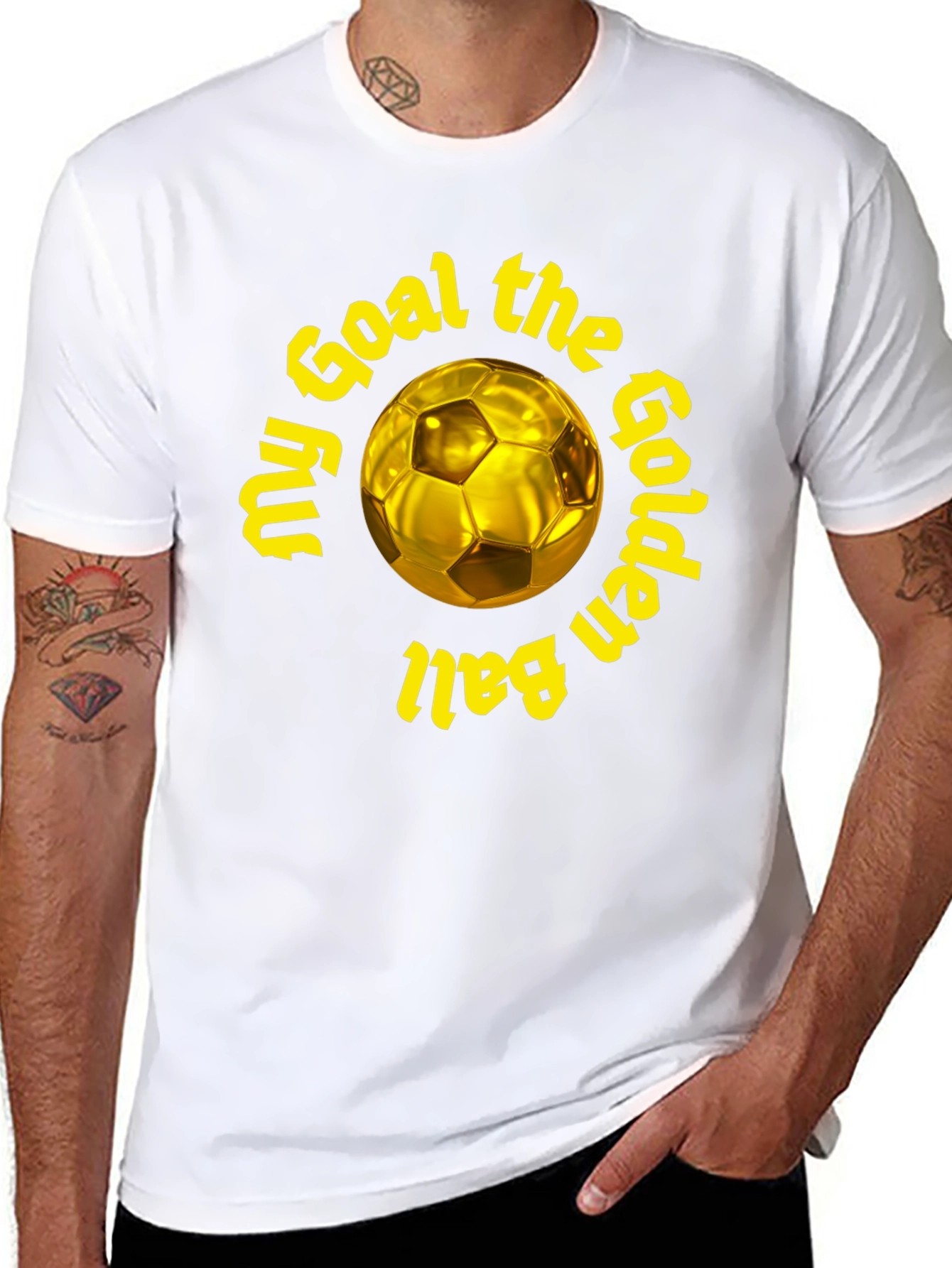 Golden Ball Soccer T-Shirt - My Goal