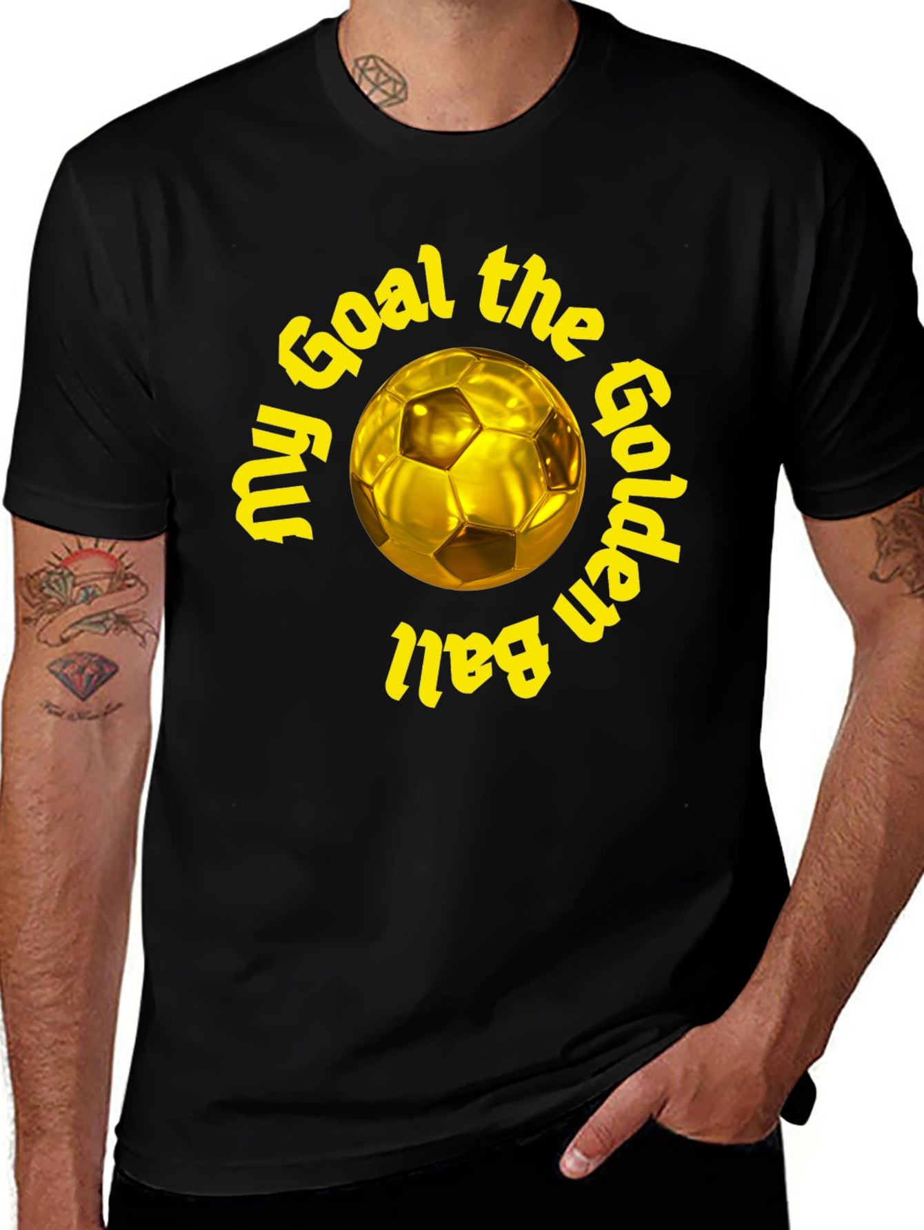 Golden Ball Soccer T-Shirt - My Goal