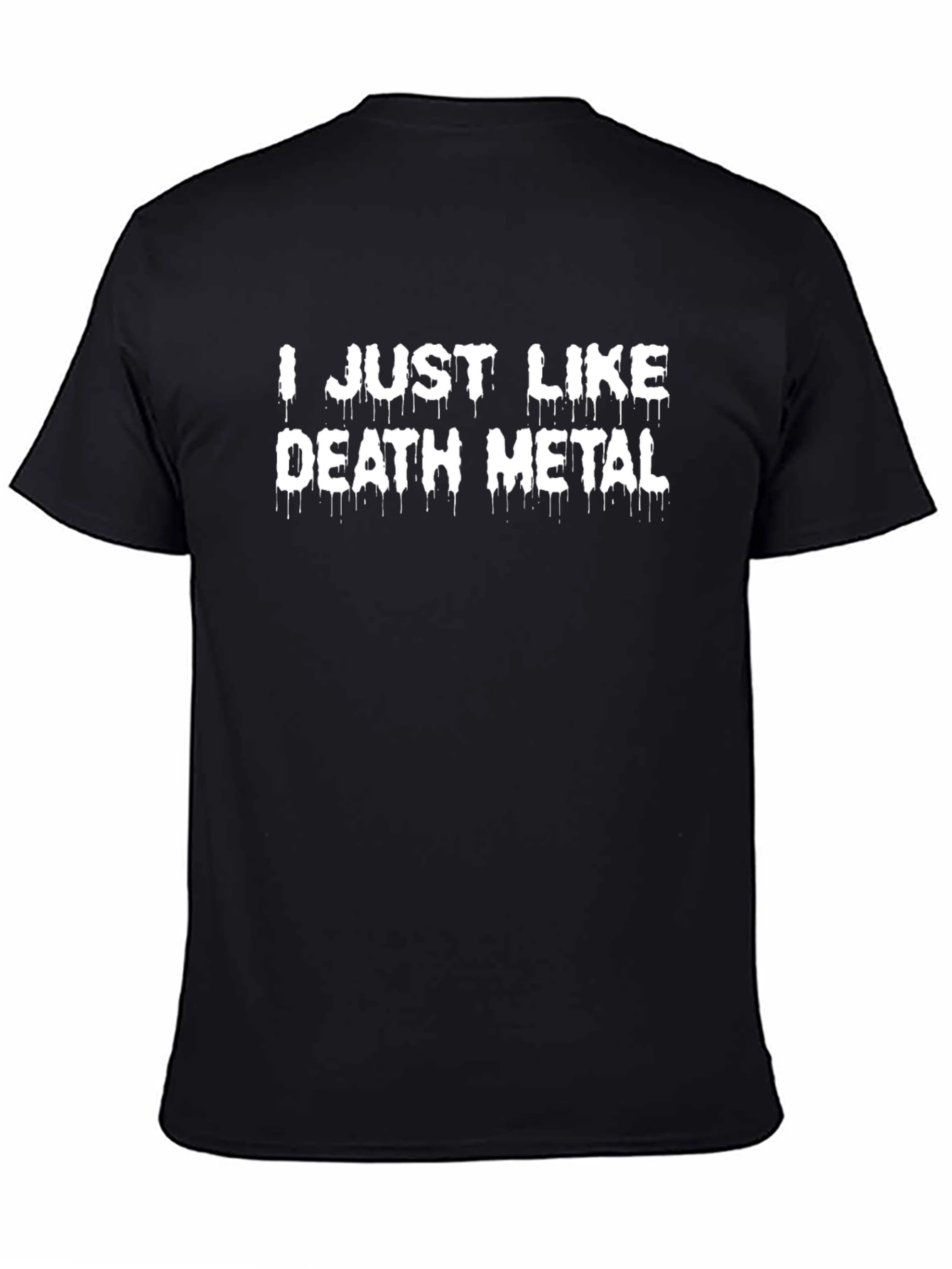 Death Metal Graphic Tee - Black Cotton T-Shirt