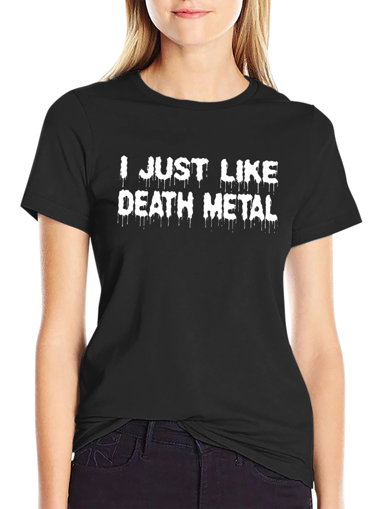Death Metal Graphic Tee - Black Cotton T-Shirt