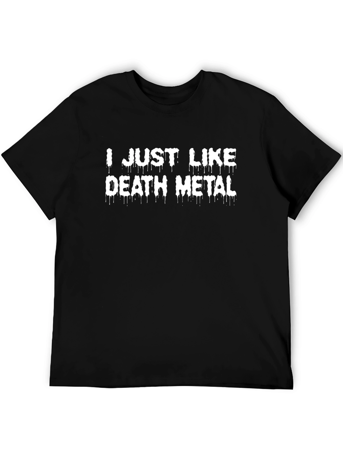 Death Metal Graphic Tee - Black Cotton T-Shirt